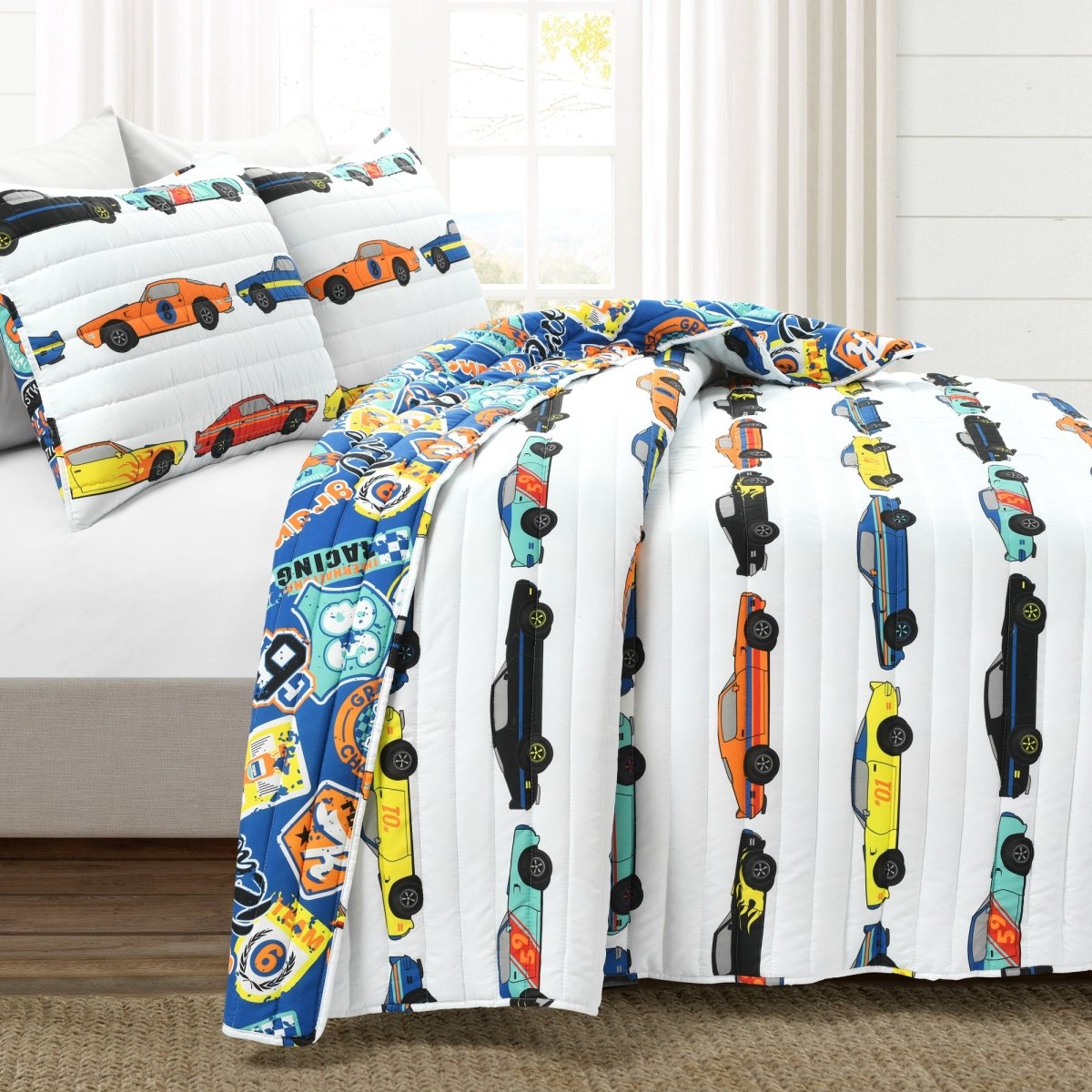 Race Cars Quilt Set