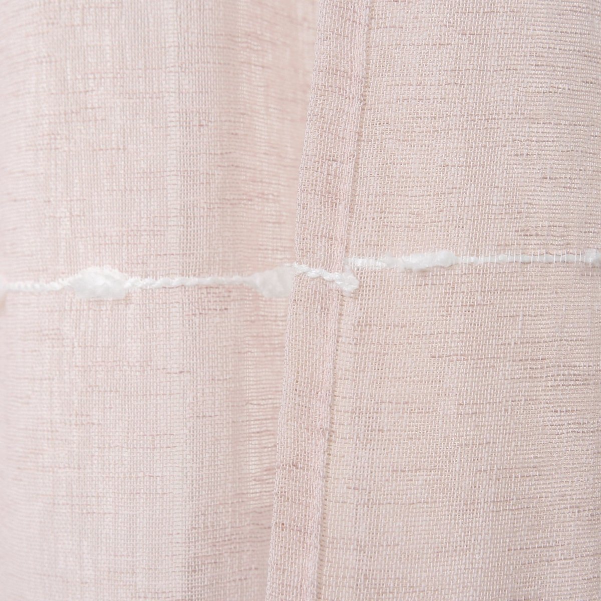 Farmhouse Textured Grommet Sheer Window Curtain Panel Set