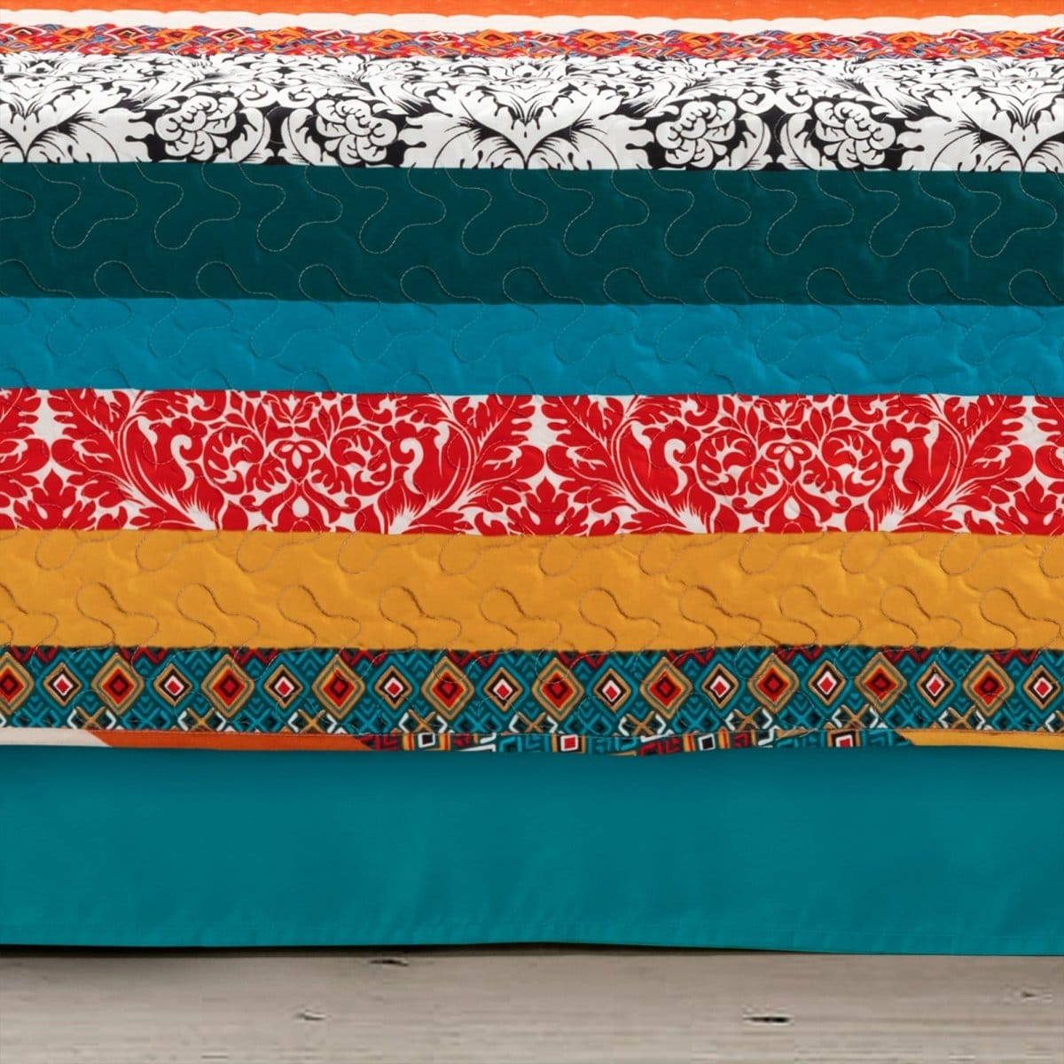 Boho Stripe 6 Piece Daybed Cover Set