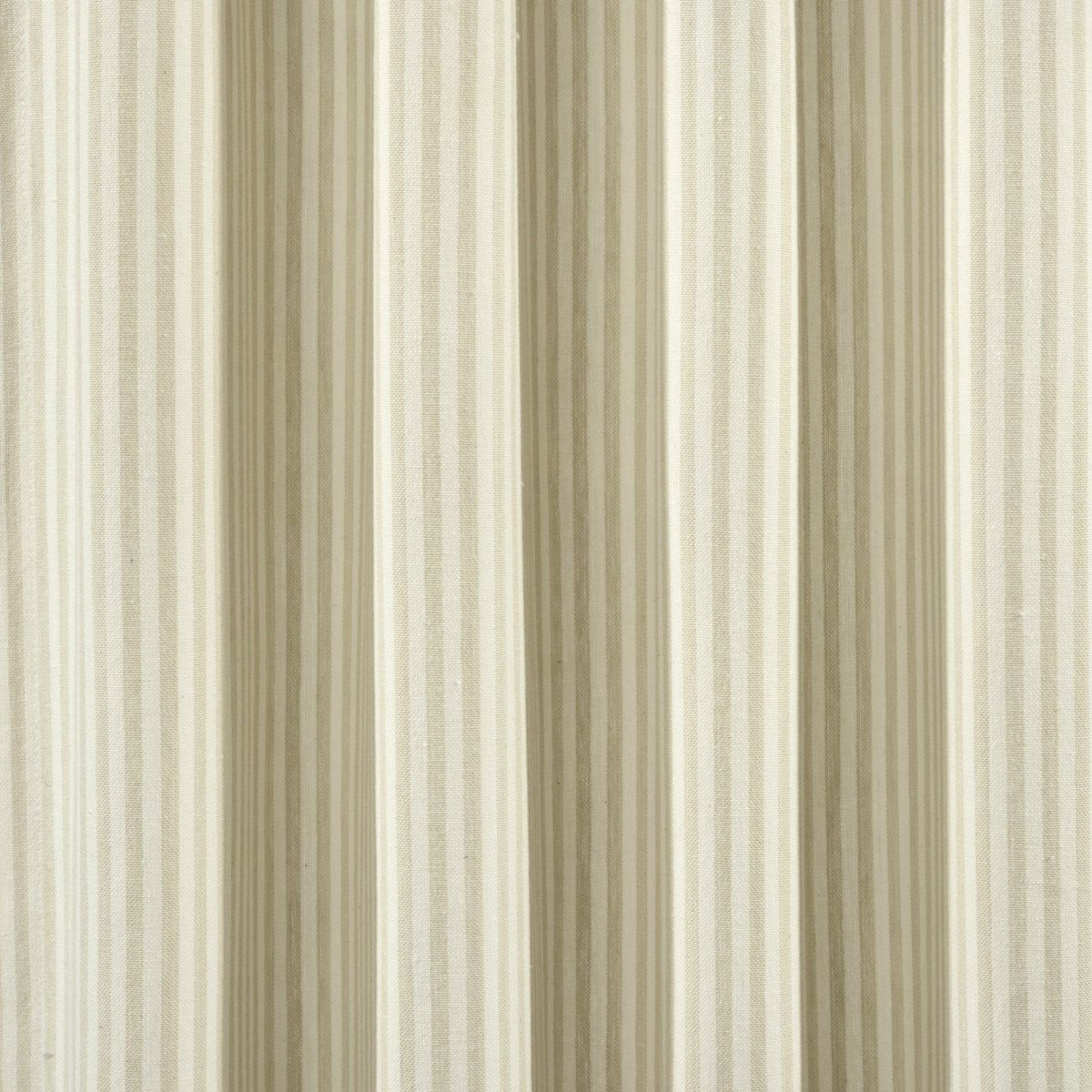 Farmhouse Vintage Stripe Recycled Cotton Blend Window Curtain Panel Set