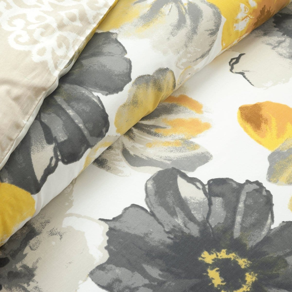 Leah Reversible Cotton Duvet Cover 3 Piece Set