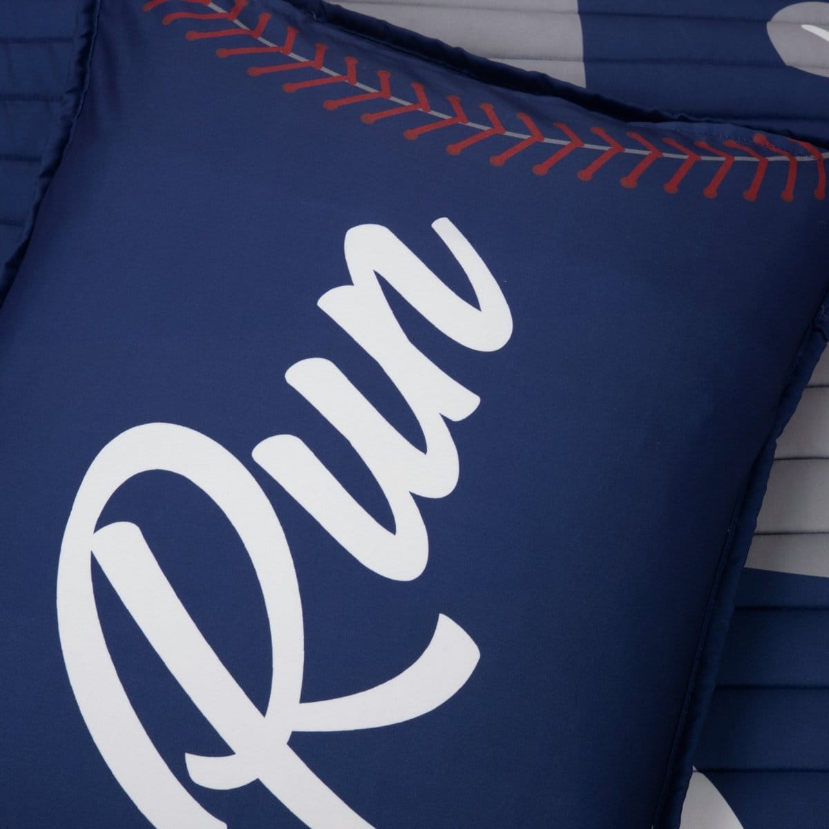 Baseball Game Reversible Oversized Kids Quilt Set