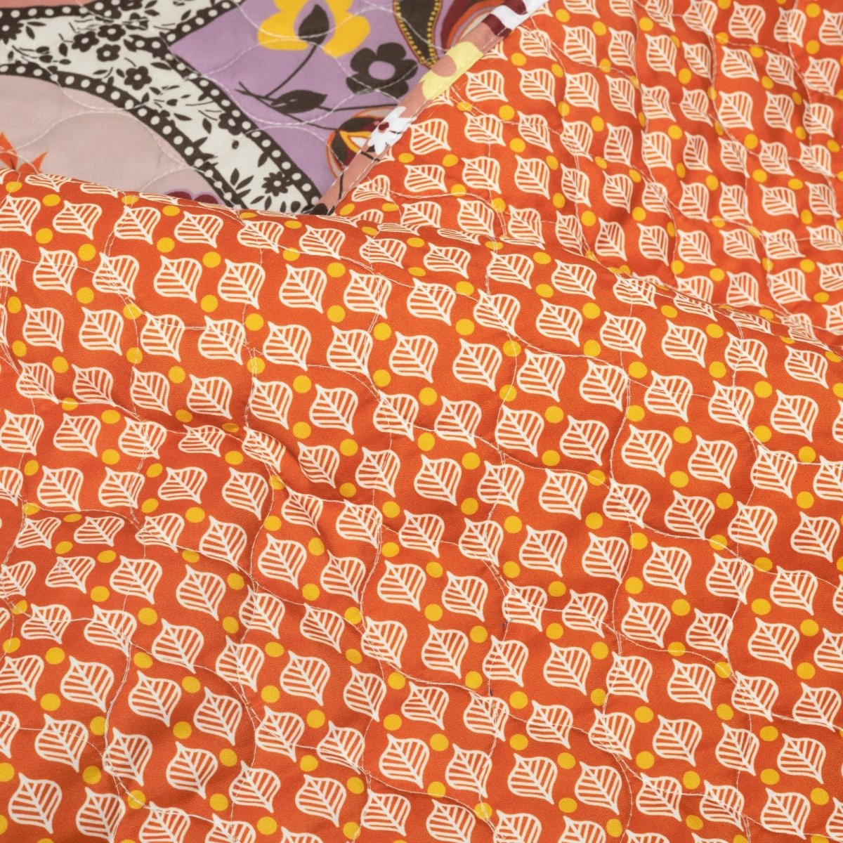 Bohemian Flower Cotton Quilt 3 Piece Set