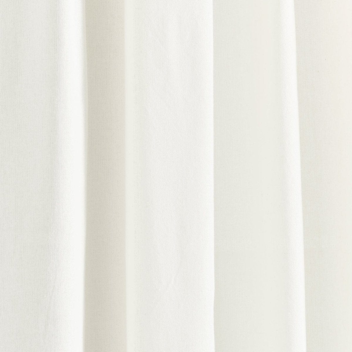 Modern Faux Linen Embroidered Edge With Attached Valance Window Curtain Panel Set