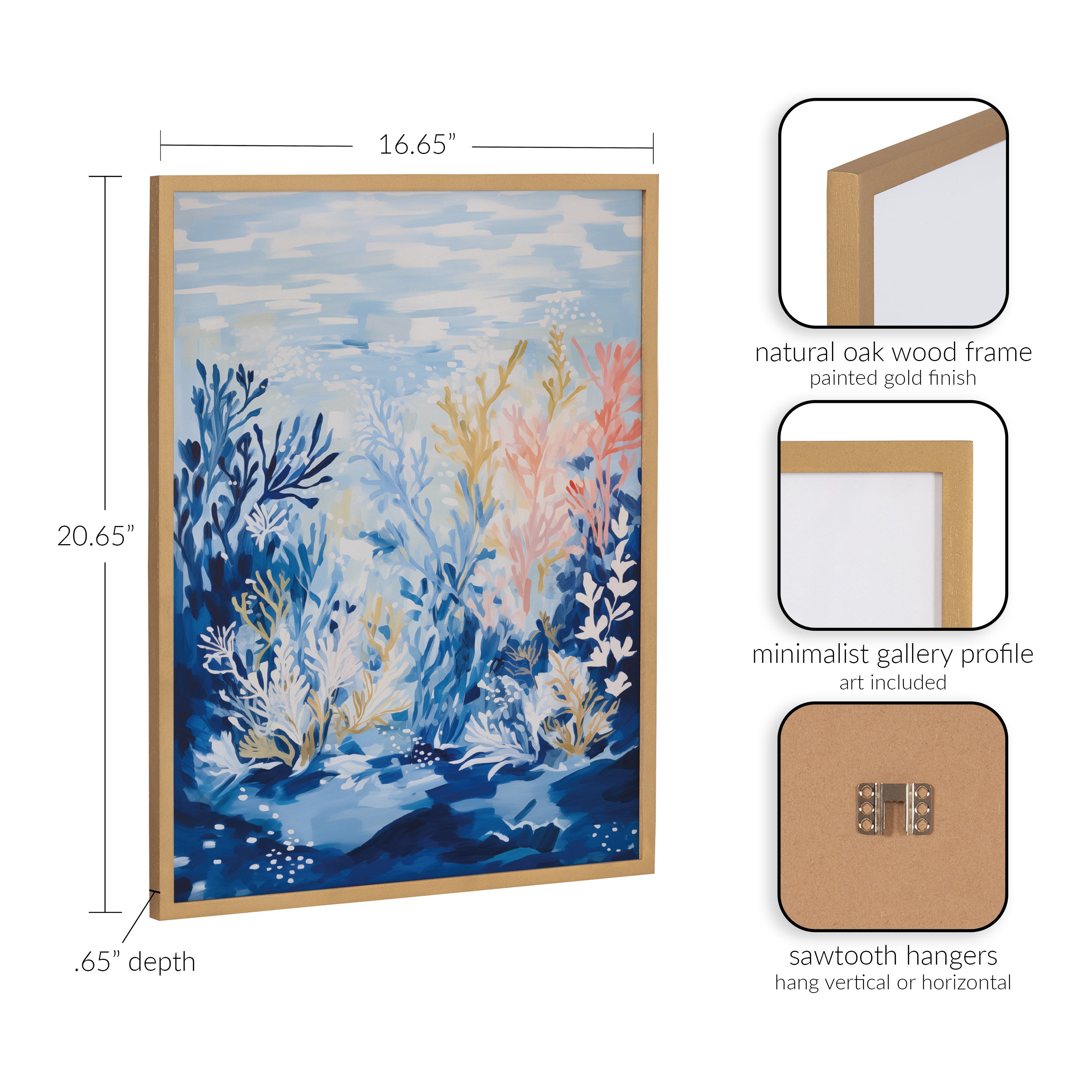 Gallery Underwater Ocean Landscape Print by The Creative Bunch Studio