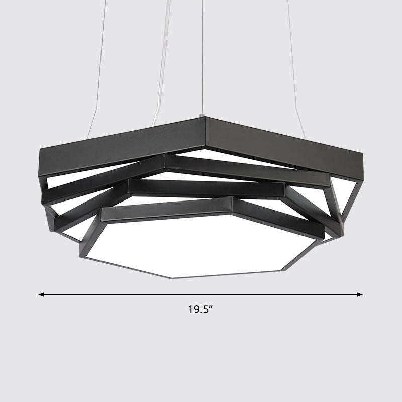 Fiona Elegance Meets Geometric Brilliance: The Hexagonal LED Chandelier