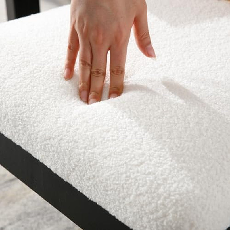 Black Rattan Dining Chairs Four Pack Sherpa Upholstered