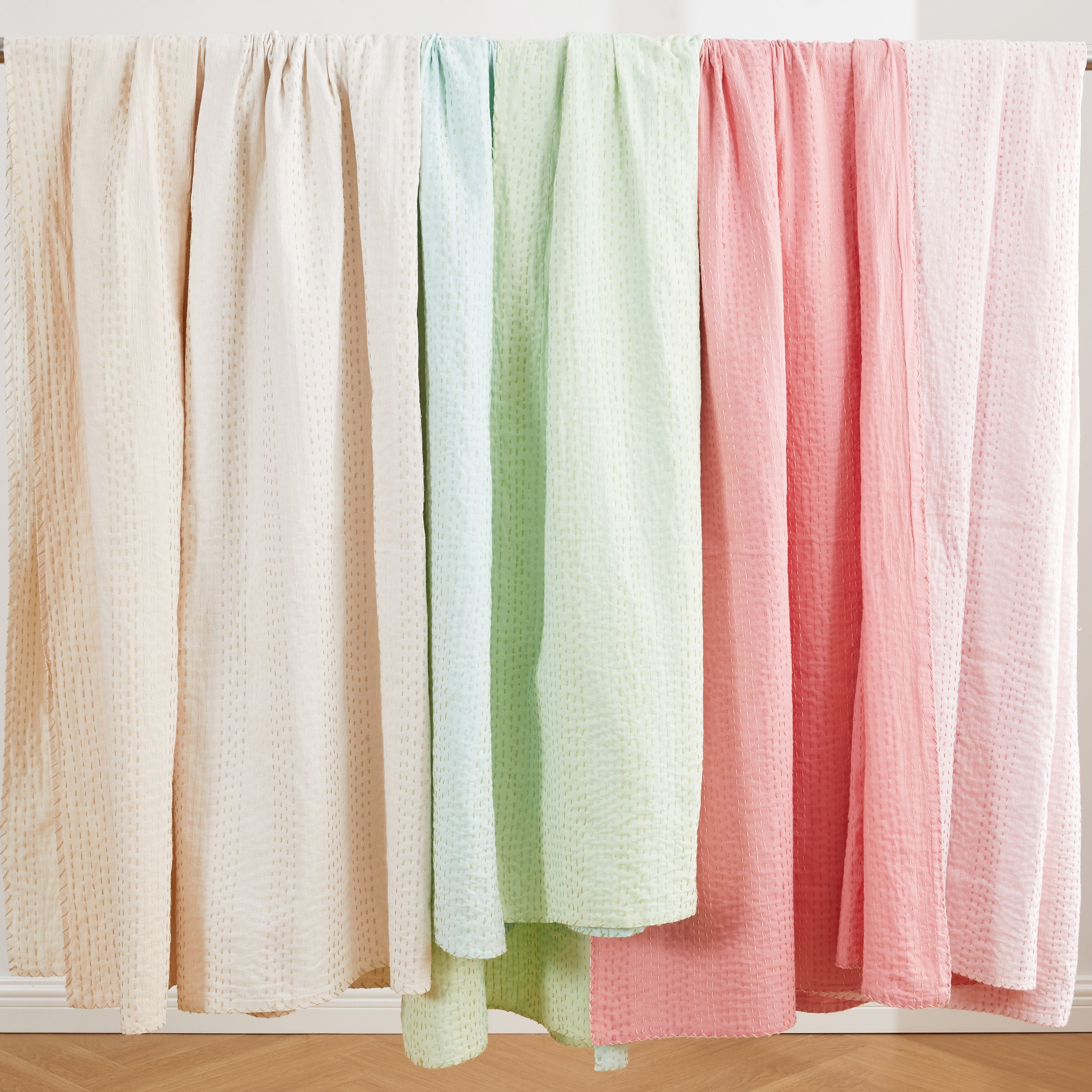 Hand Stitched Reversible Kantha Throws