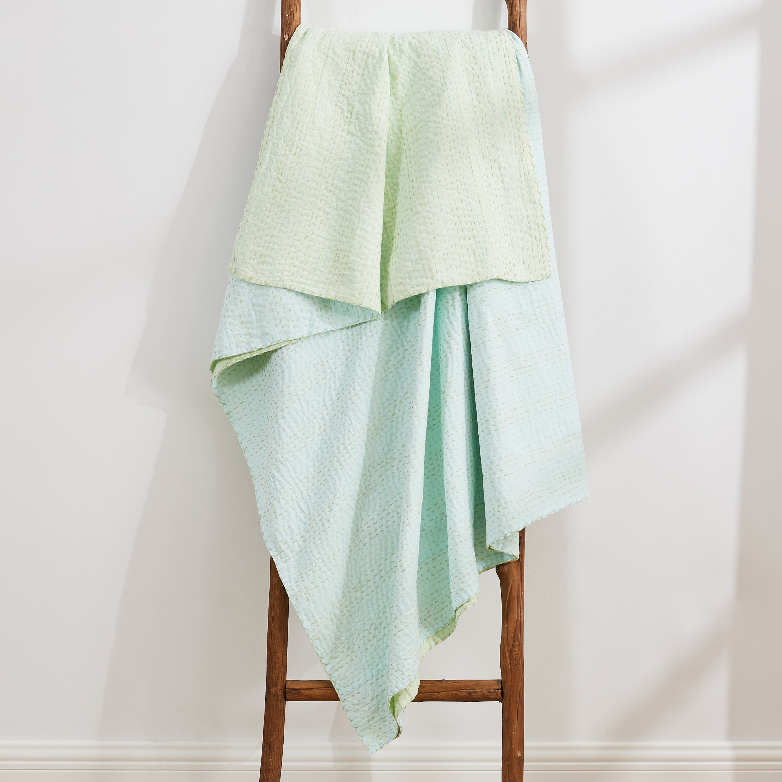 Hand Stitched Reversible Kantha Throws