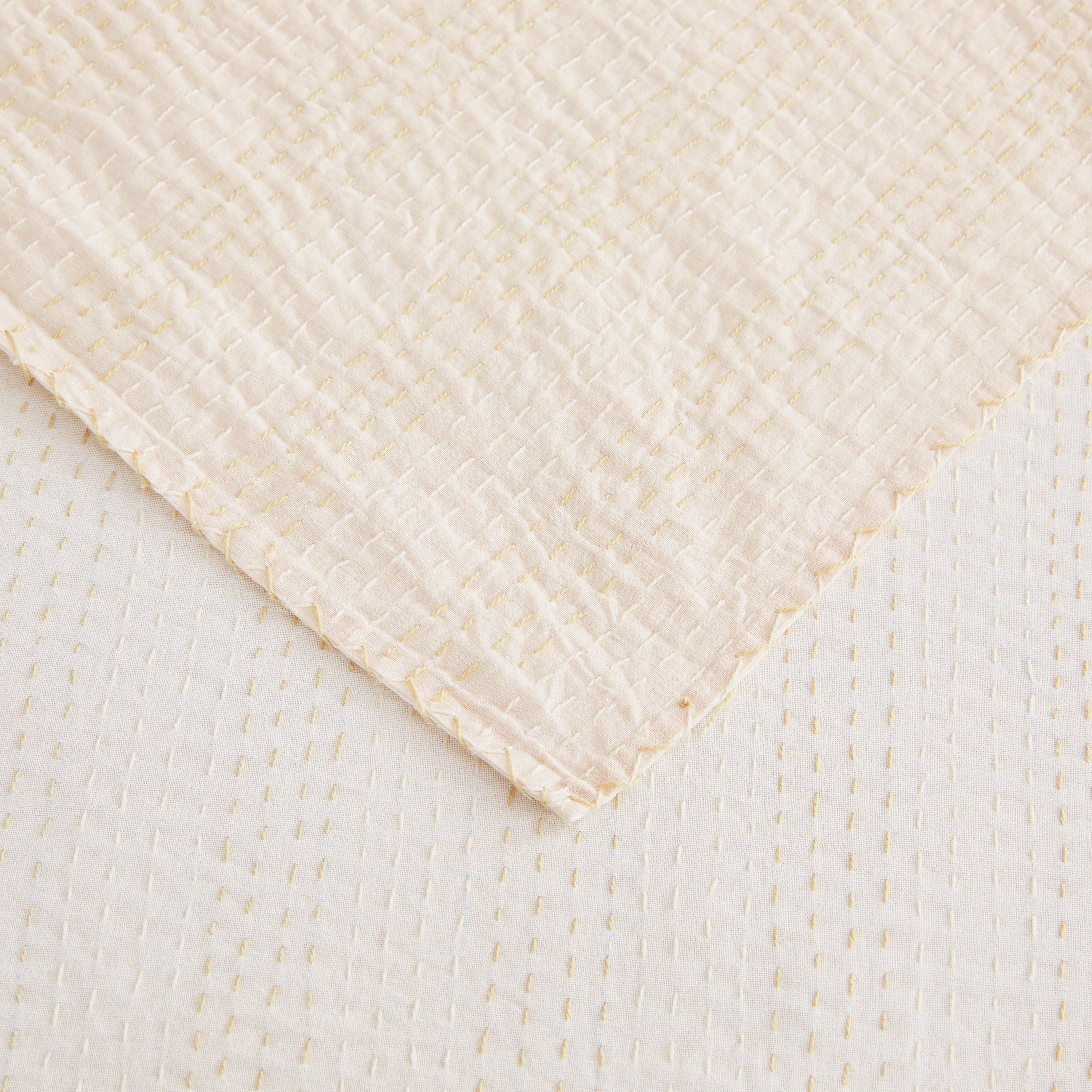 Hand Stitched Reversible Kantha Coverlets