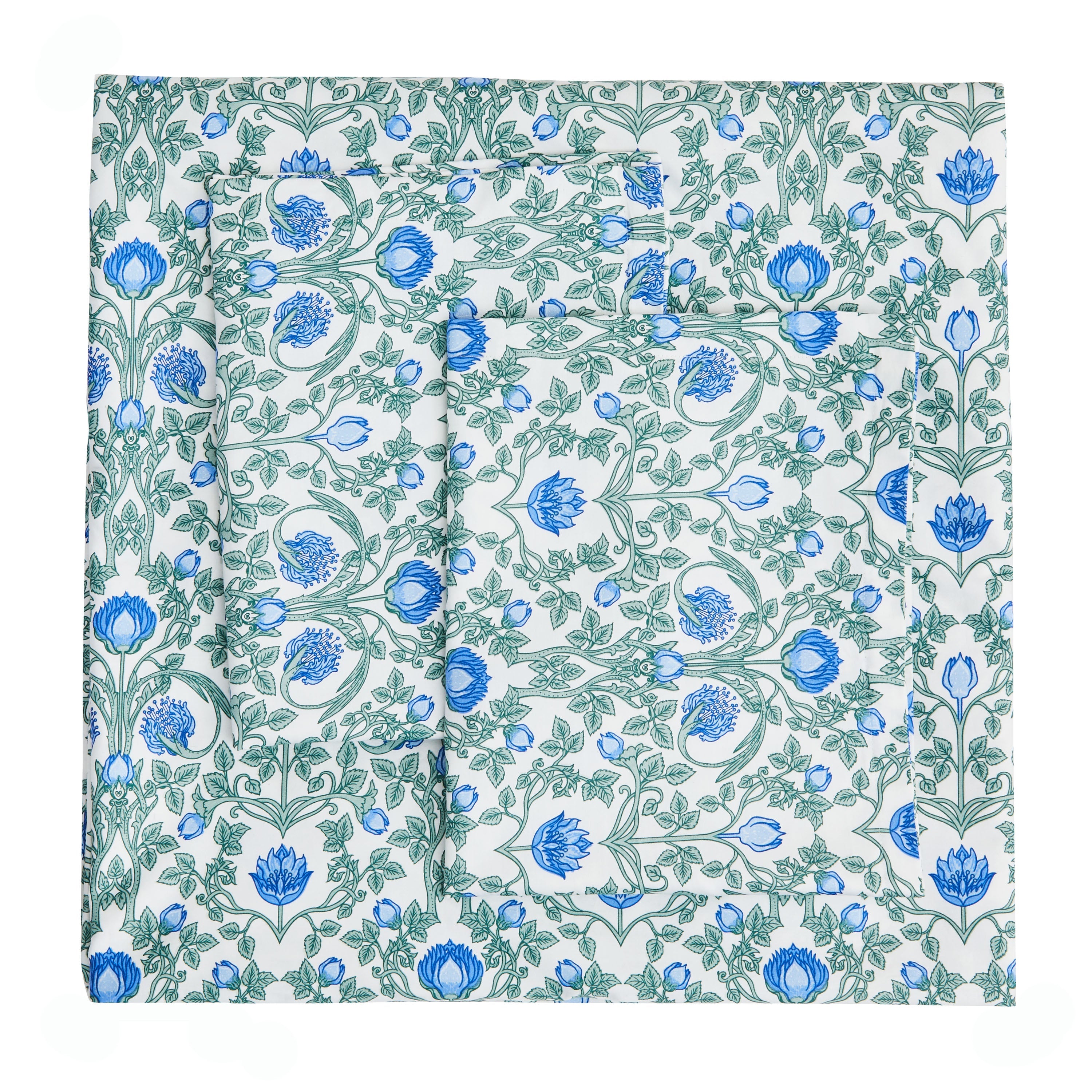 Arts & Crafts Floral Printed Duvet Set