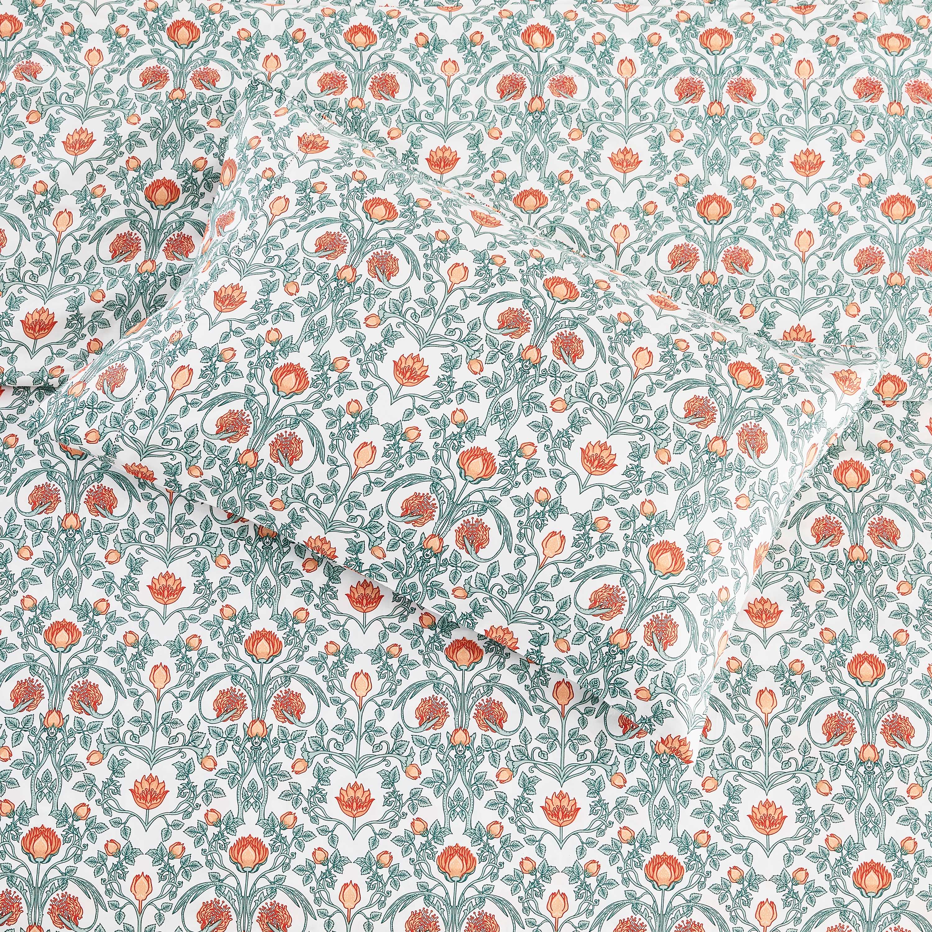 Arts & Crafts Floral Printed Sheet Set