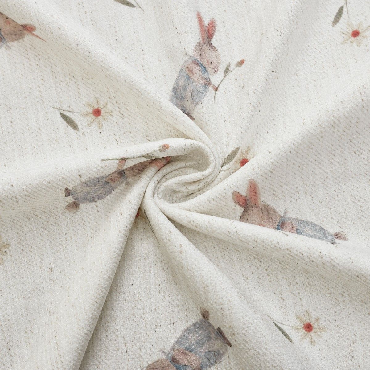 Felice Bunny Roses Print Cute Curtains