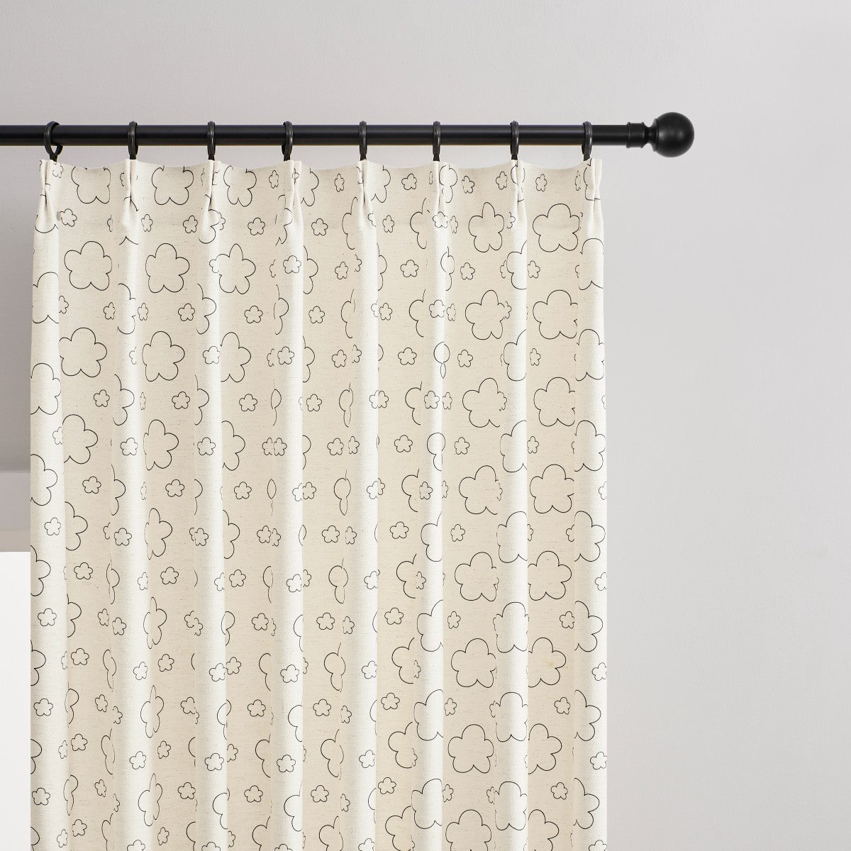 Leda Cloud Design Soft Linen Custom Curtains