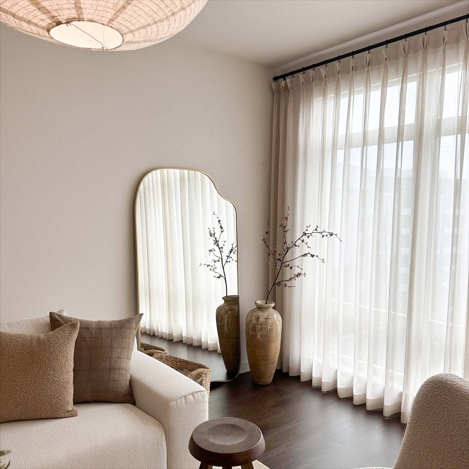 Lucia Linen Cotton Sheer Curtains