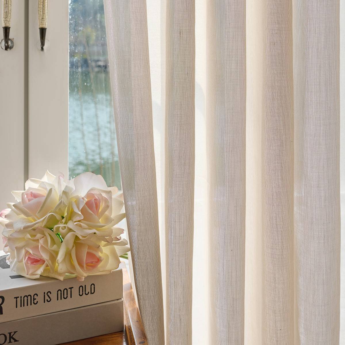 Lucia Linen Cotton Sheer Curtains