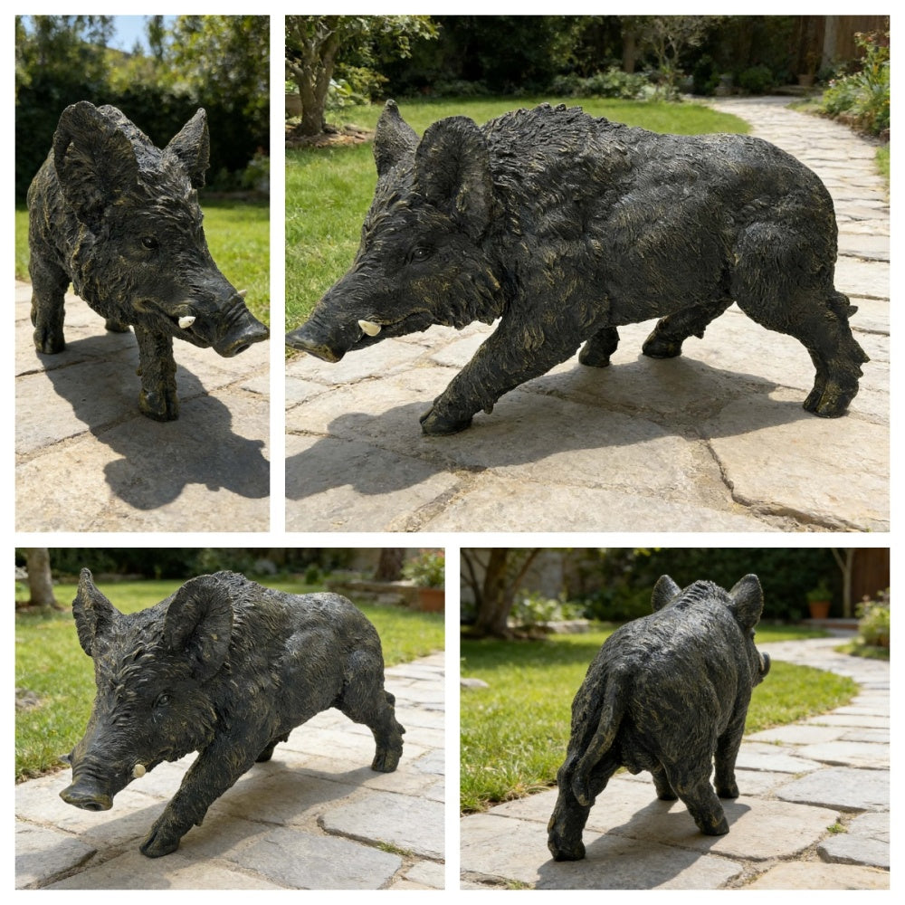 Realistic Wildlife Garden Statues | Hand-Painted Weatherproof Resin Outdoor Sculptures — 6 Designs