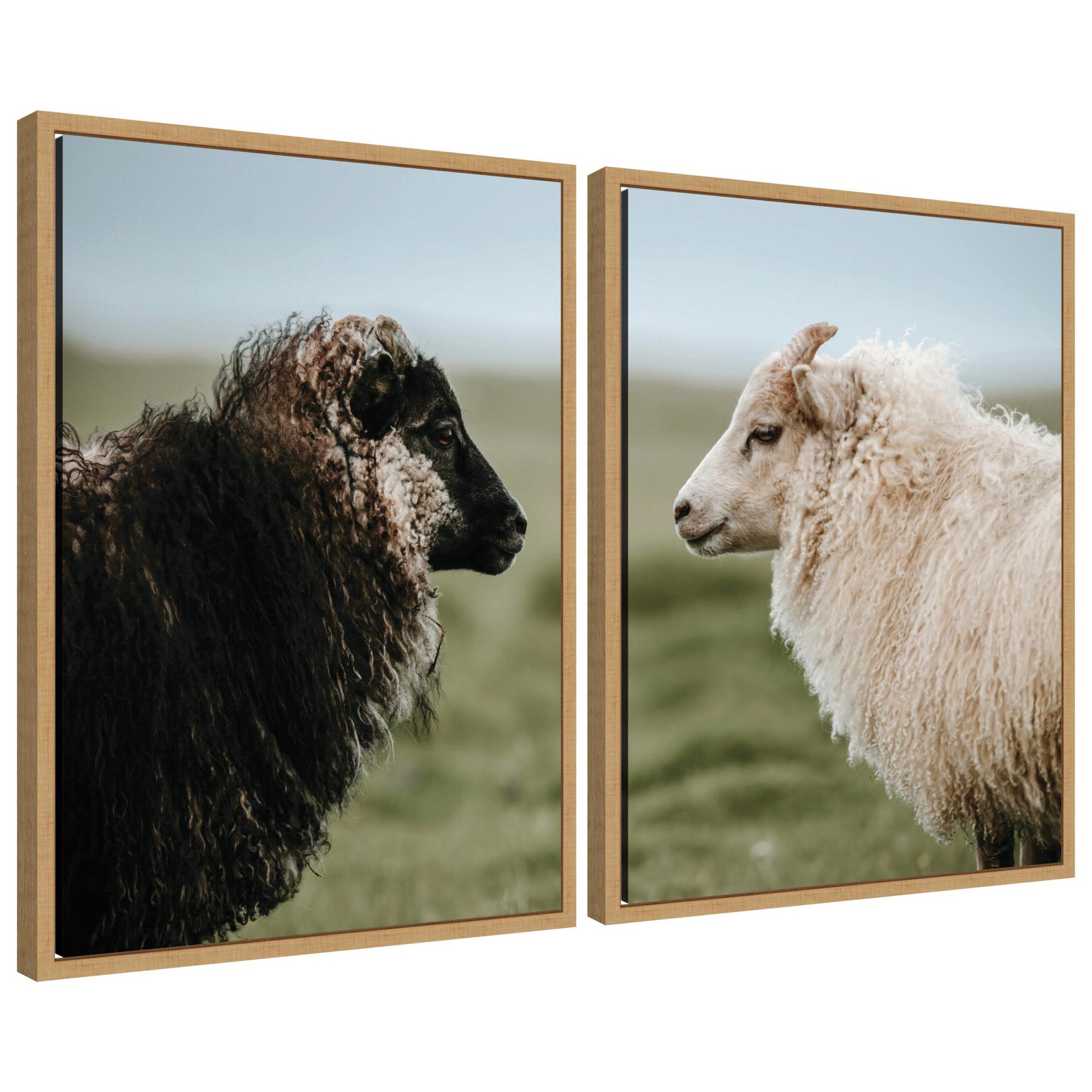 Sylvie Sheeply in Love Framed Canvas Art Set by Michael Schauer