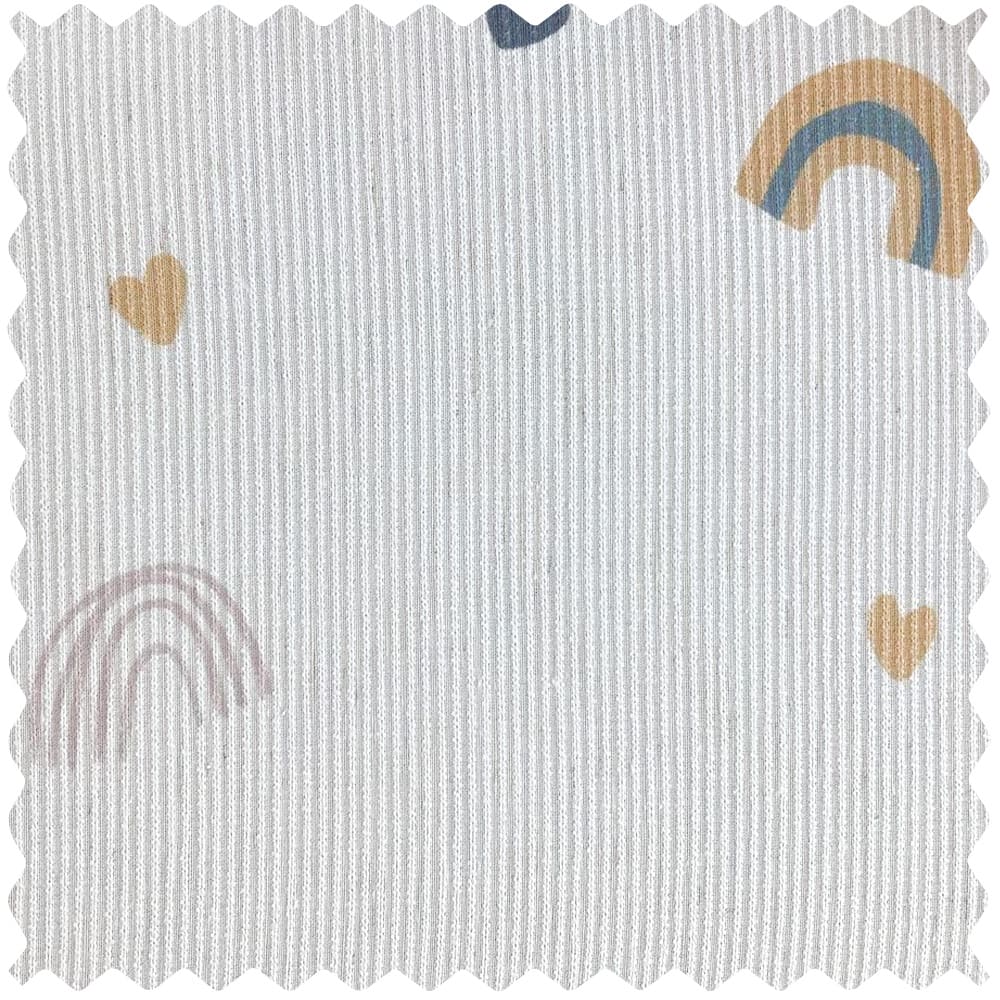 Zeel Colorful Rainbow Semi Sheer Curtains