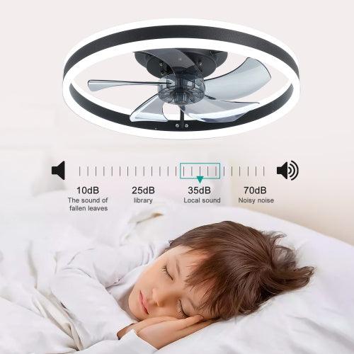 Ceiling Fan With Lighted Dimmable LEDs Unusable Unusable Platform - PRHOMZ