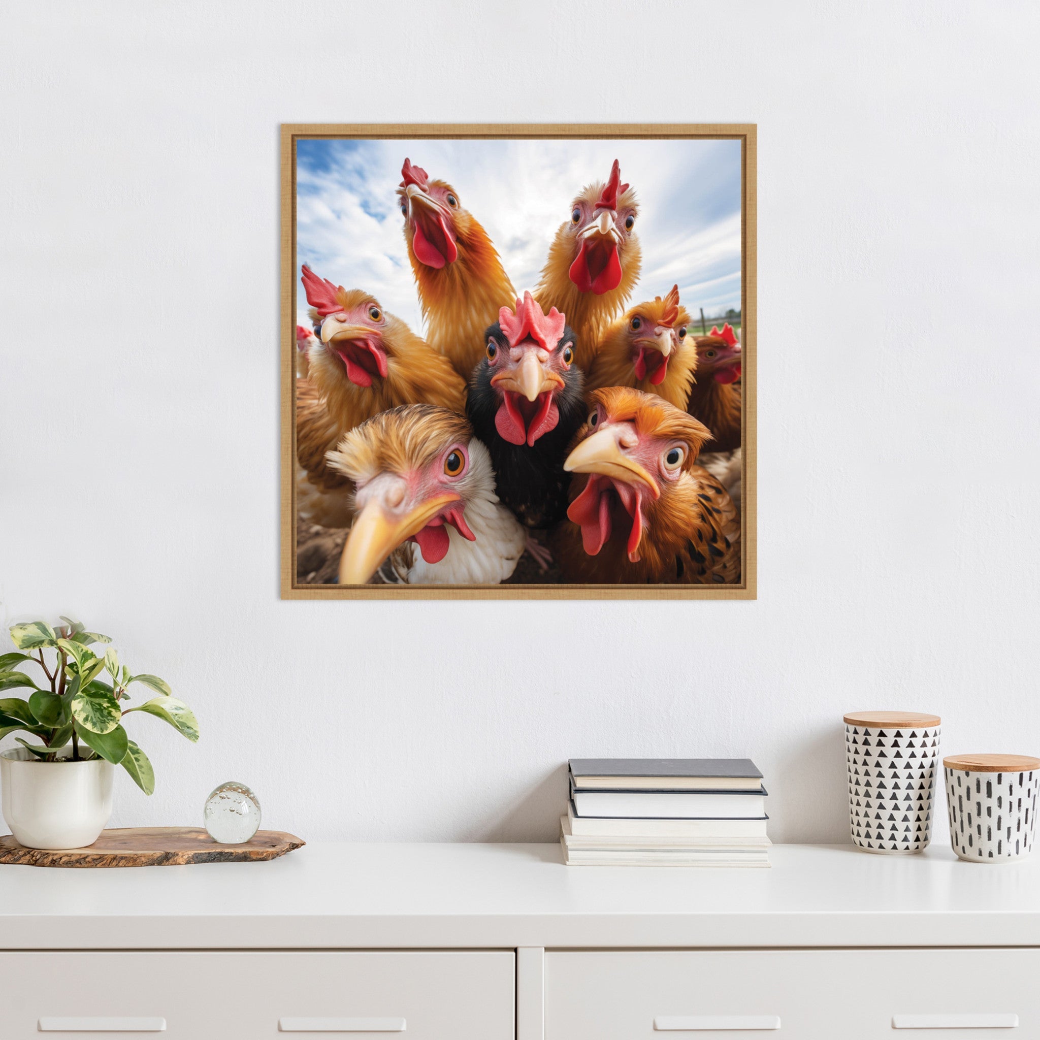 Funny Chicken Selfie by The Creative Bunch Studio