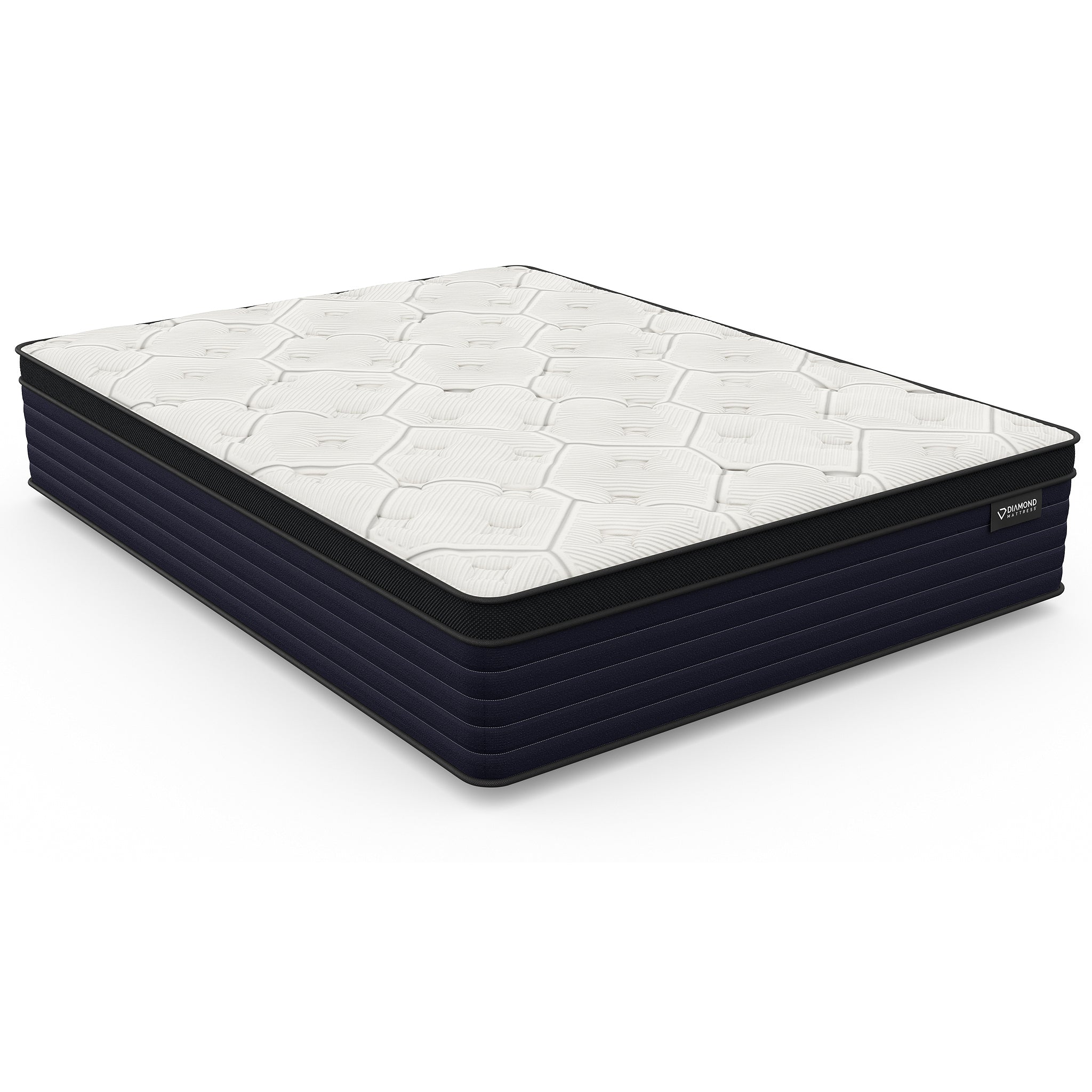 Diamond Cleo Cool Copper Memory Foam Hybrid Mattress - Queen 14" Firm