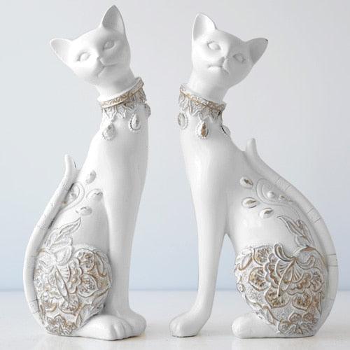 Figurine Decorative Resin Cat statue - PRHOMZ