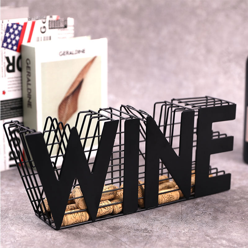 13.5" Length Wine Cork holder Metal Craft Wine Cork Storage-1