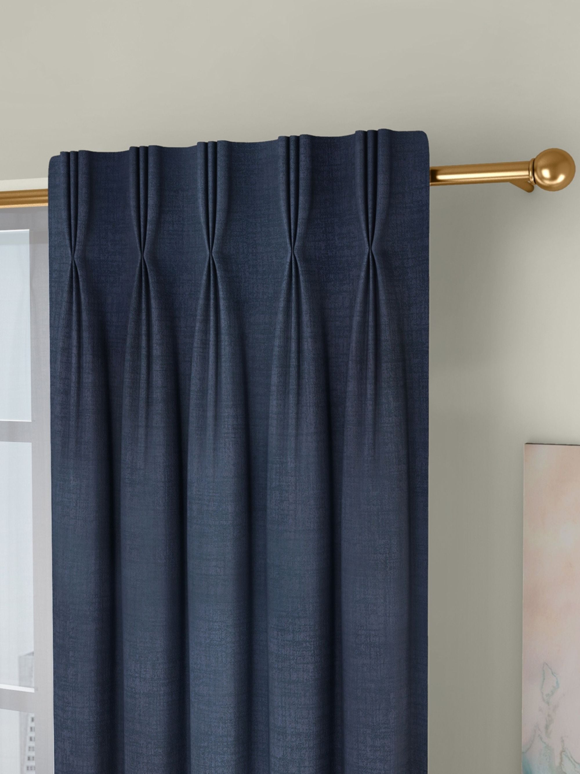 GOTS Certified Organic Cotton Linen Curtains - Triple Pinch Pleat, Blackout/Light Filtering Options | TheOrganicHabitat.com-0