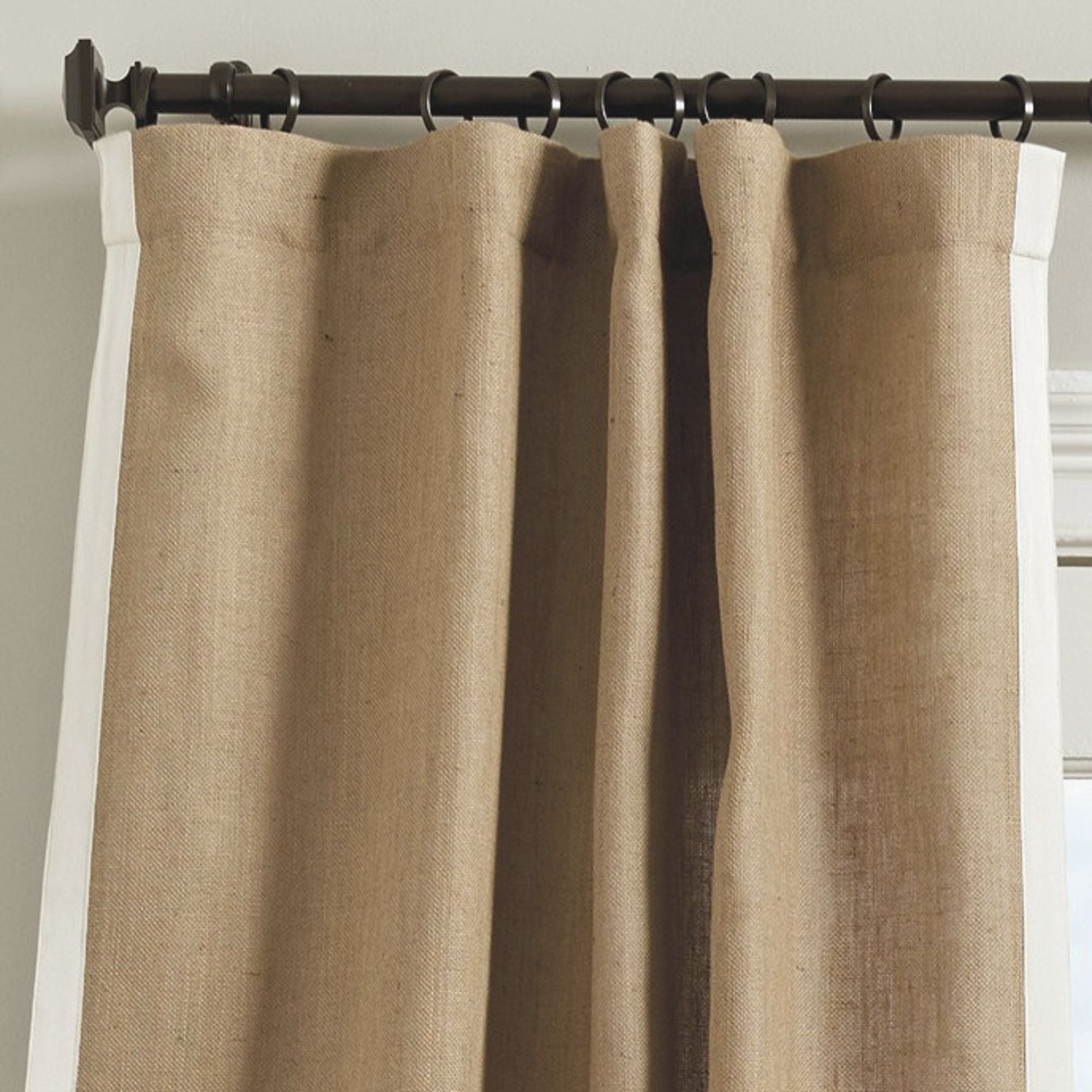 Thick Hemp Burlap Curtains with Blackout/Liner Options | 540gsm GOTS Certified-1