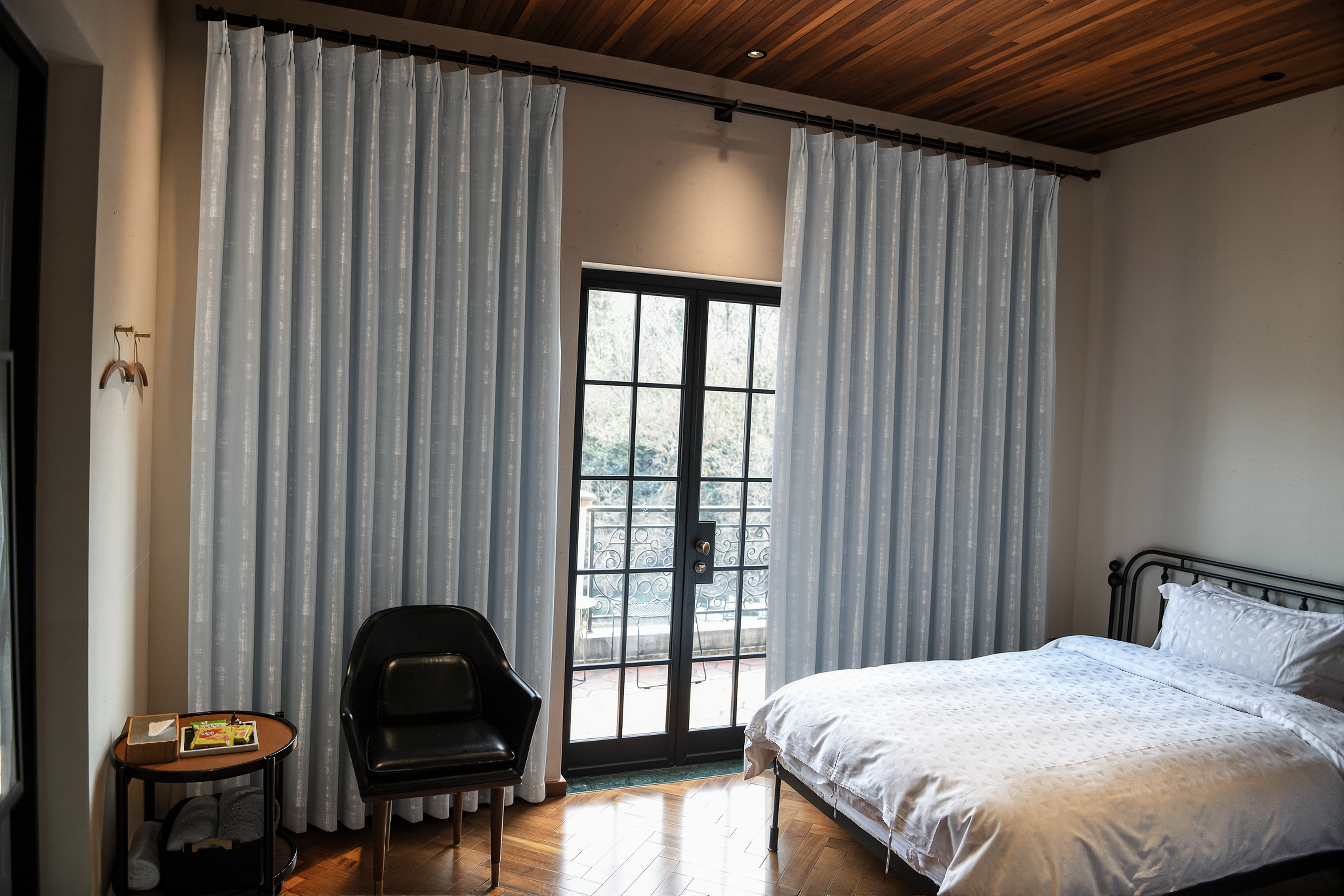 Aurelia Embroidered-Pattern Blackout Curtain-1