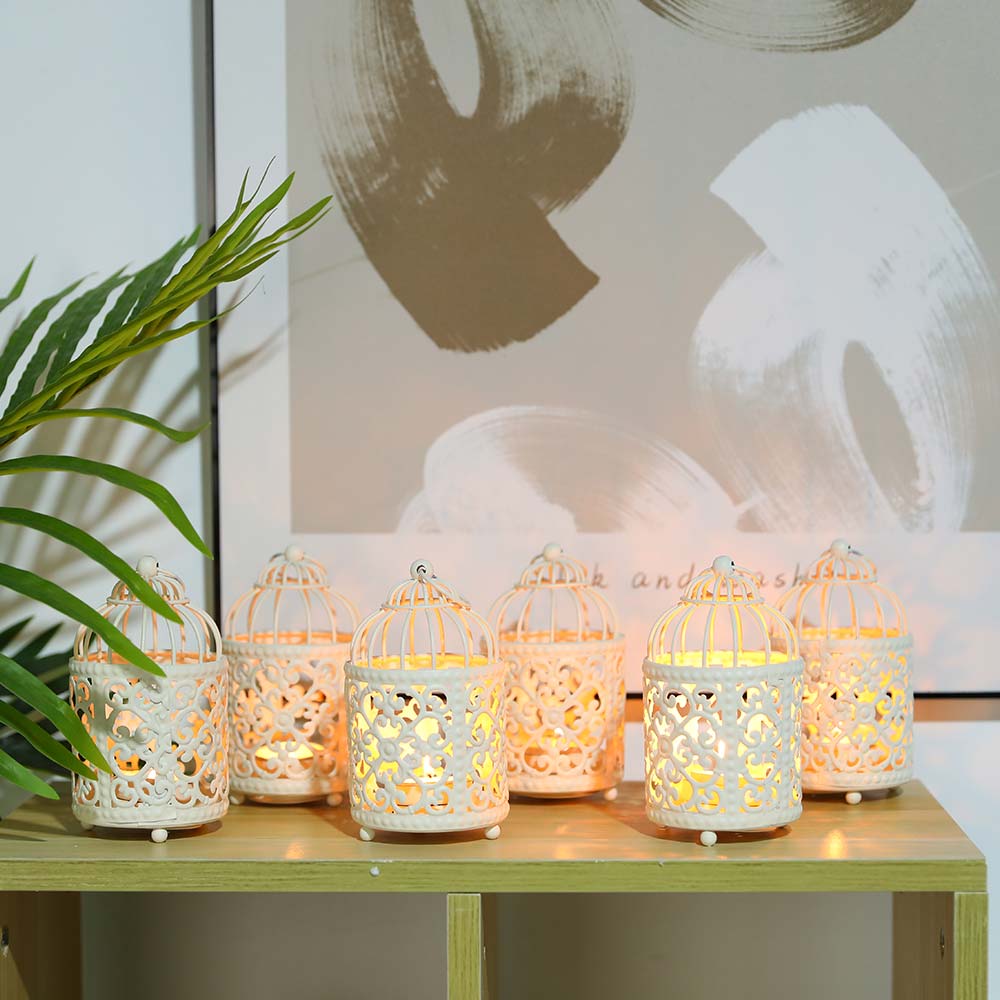 6 Pack Small Metal Candle Lanterns-2