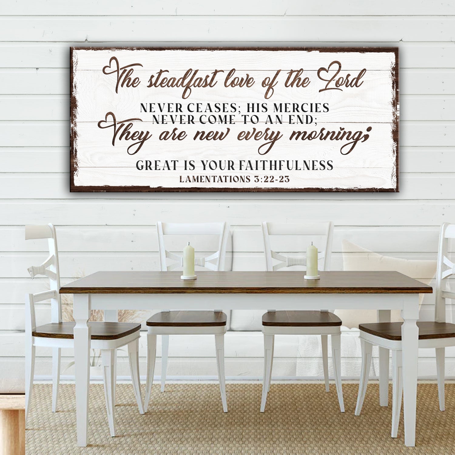 The Steadfast Love Of The Lord Lamentations 3:22-23 Faith Sign III