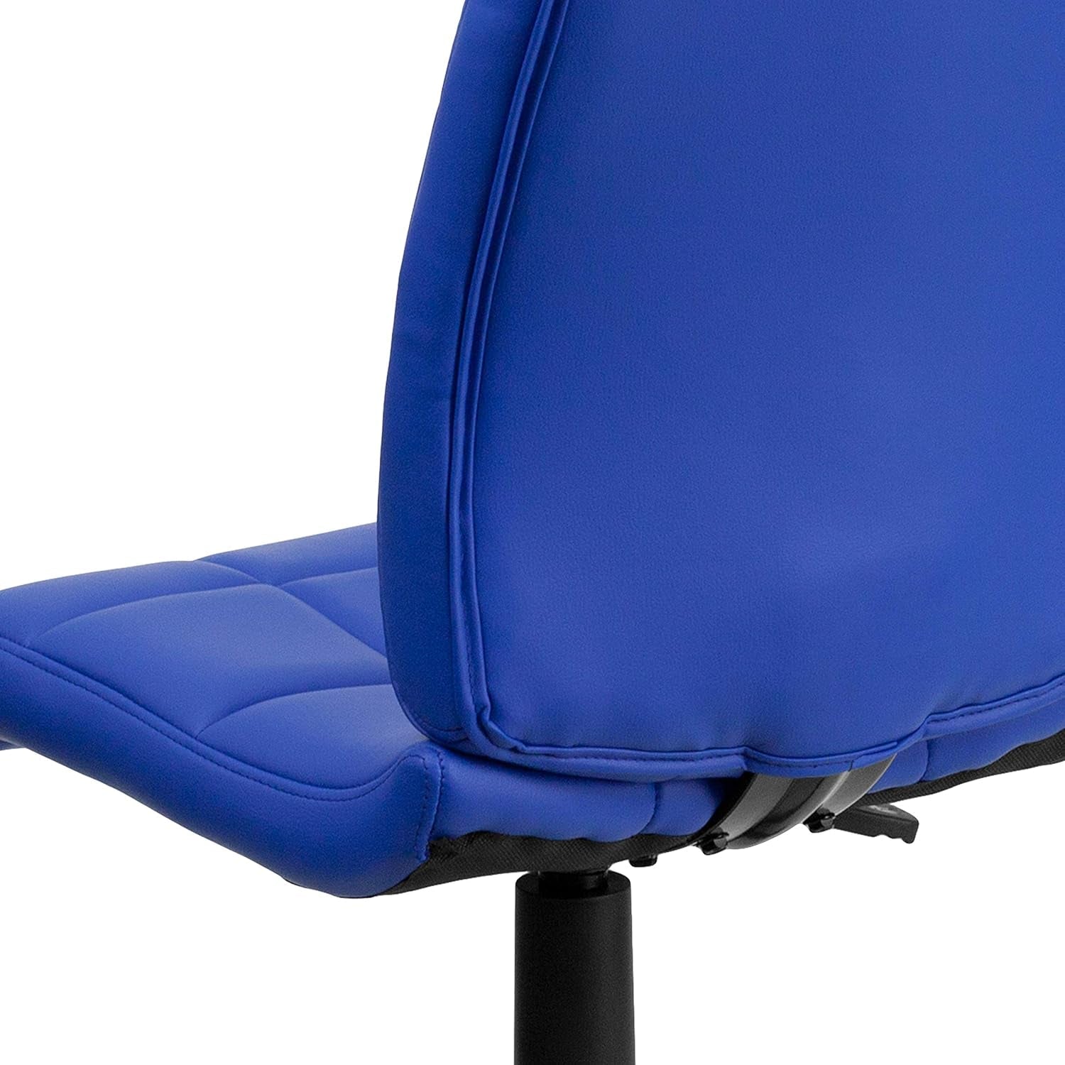 Clayton Blue Mid Back Quilted Vinyl Swivel Office Chair