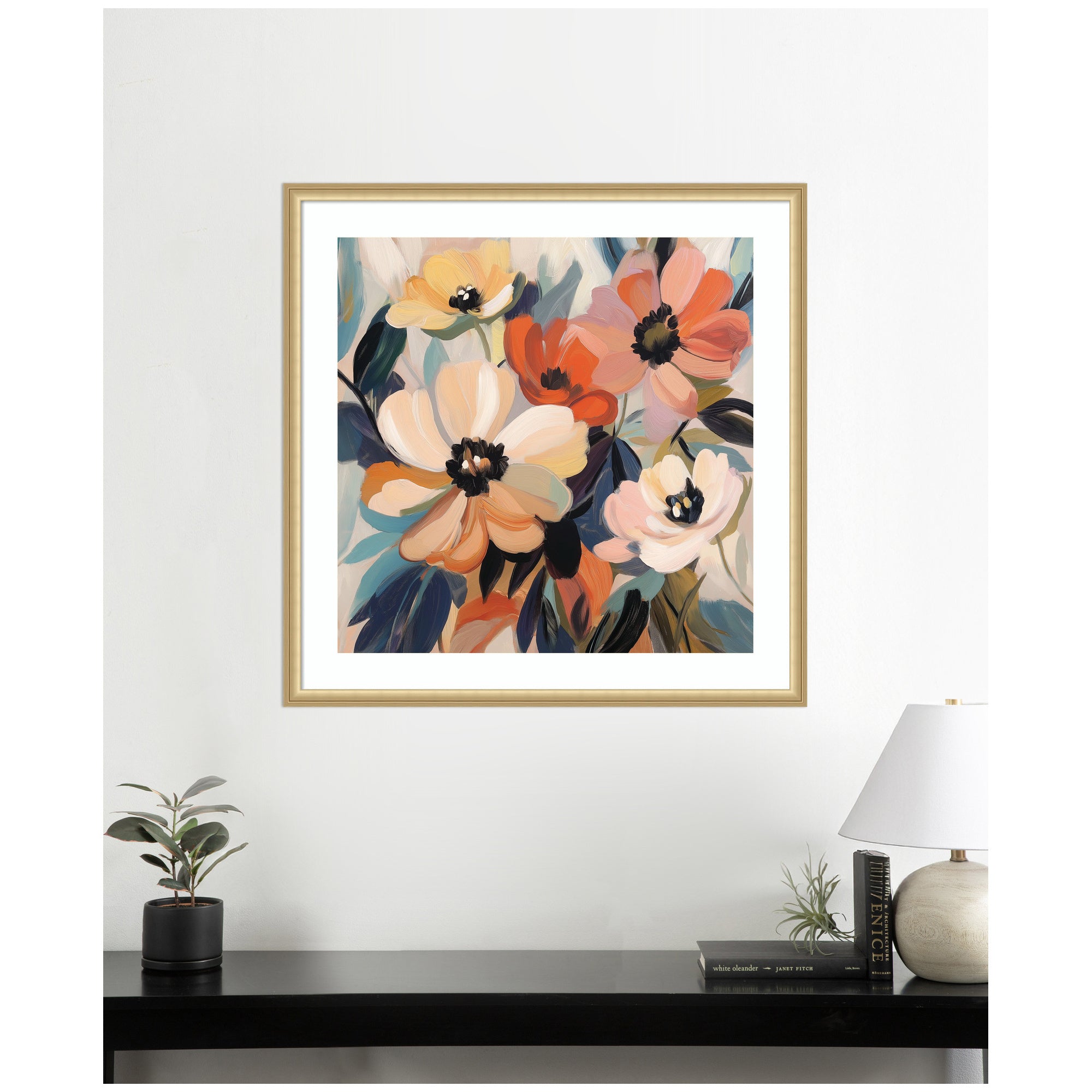 Framed Art Garden Bloom Abstract Bouquet III by The Creative Bunch Studio