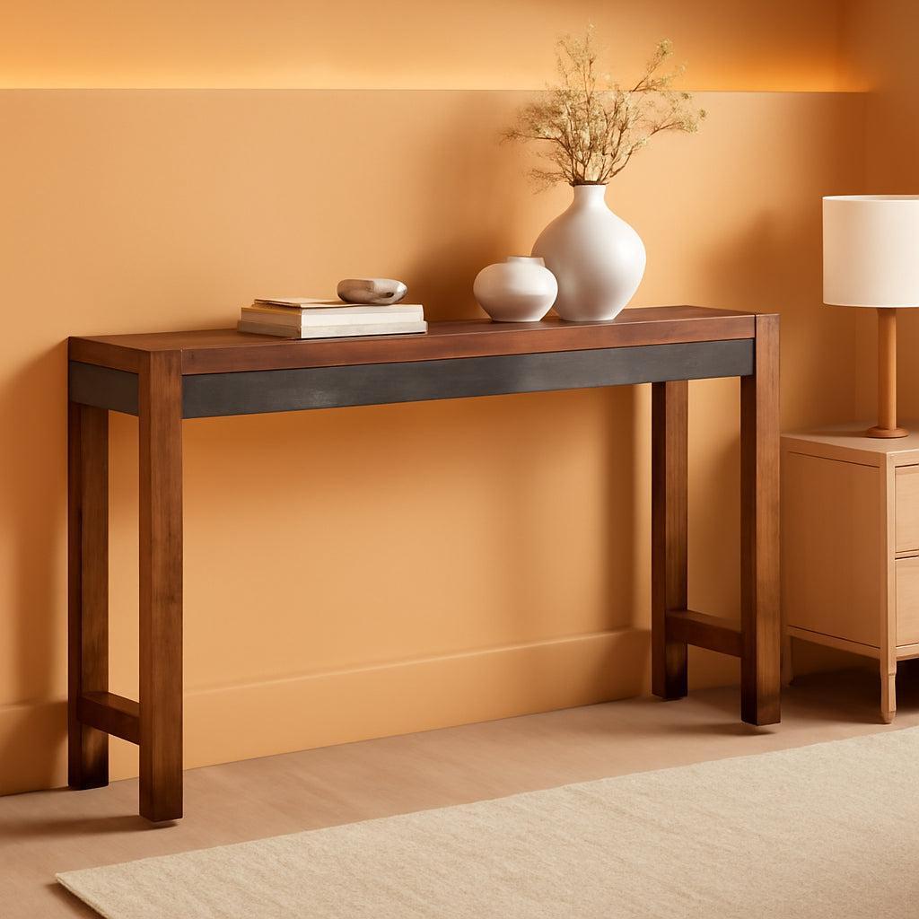 Torjin Urban Counter Height Dining Table Two Tone Brown