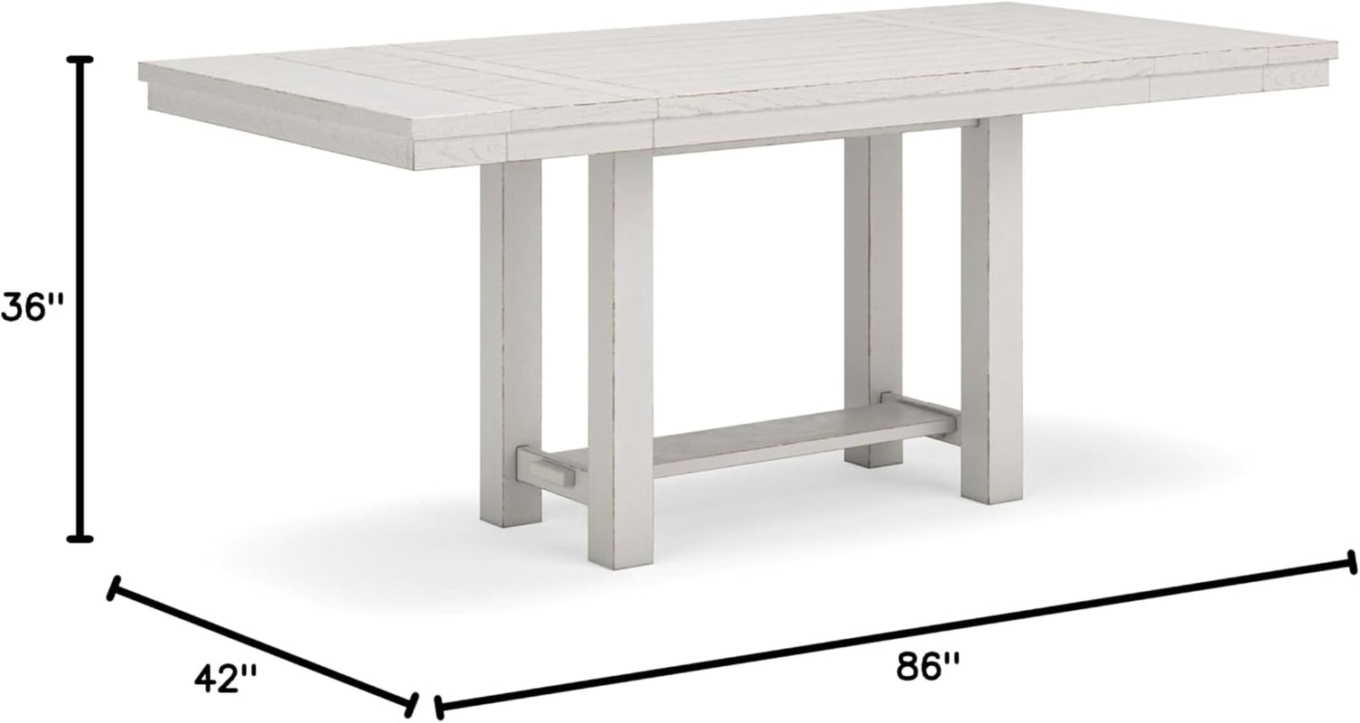 Robbinsdale Counter Height Dining Extension Table 42W 86D White