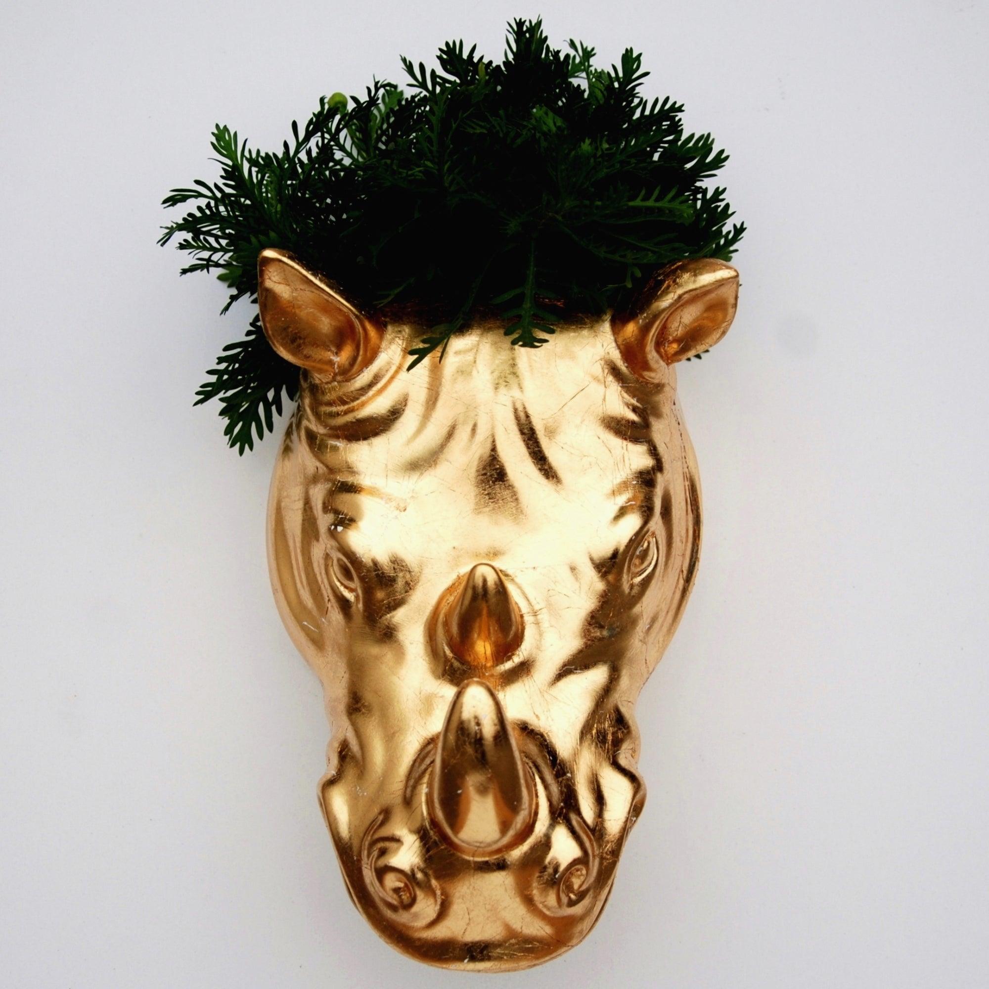 Greek Gold Gilded Wall Planter - PRHOMZ