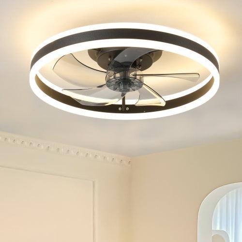 Ceiling Fan With Lighted Dimmable LEDs Unusable Unusable Platform - PRHOMZ