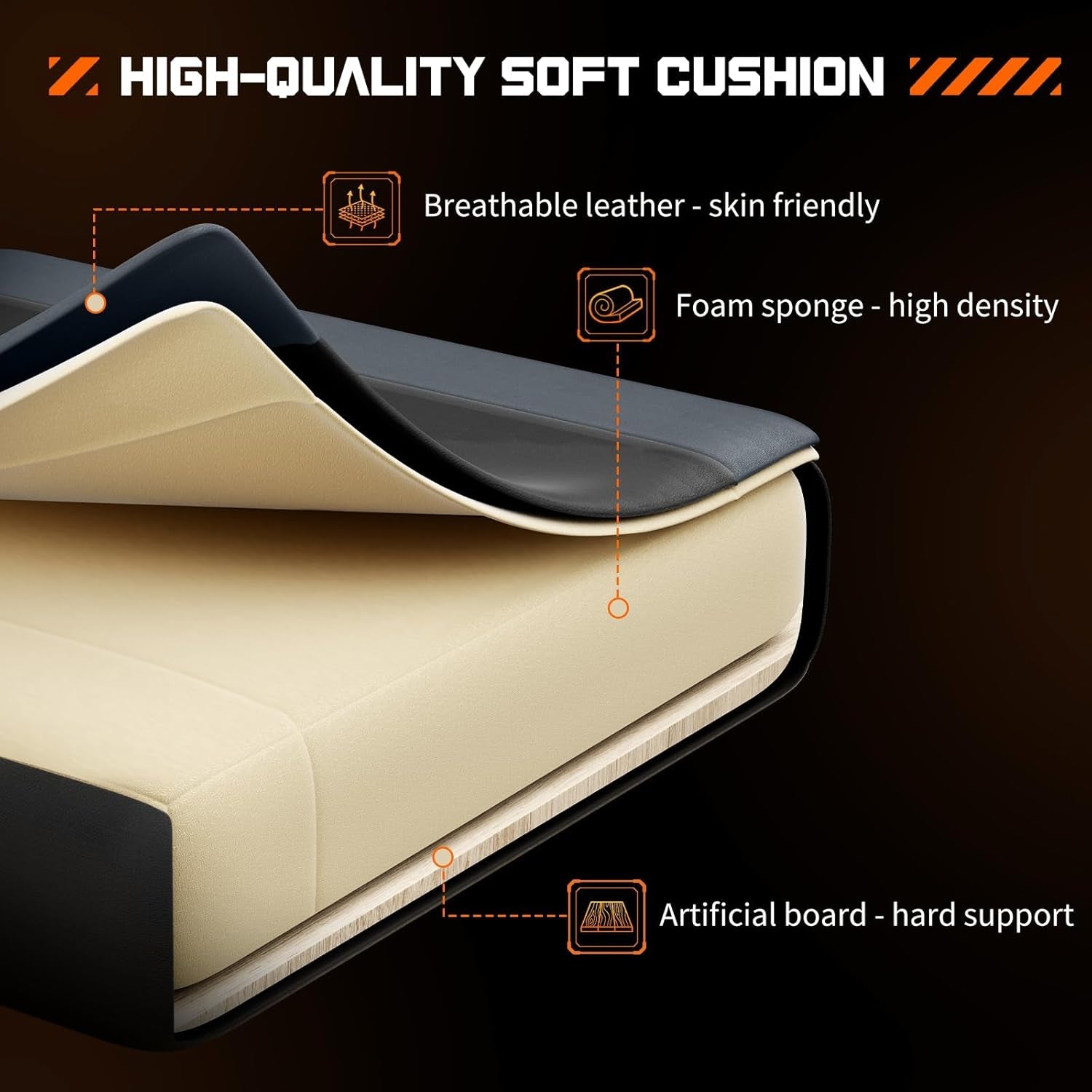 Ergonomic Gaming Chair With Footrest And Lumbar Grey