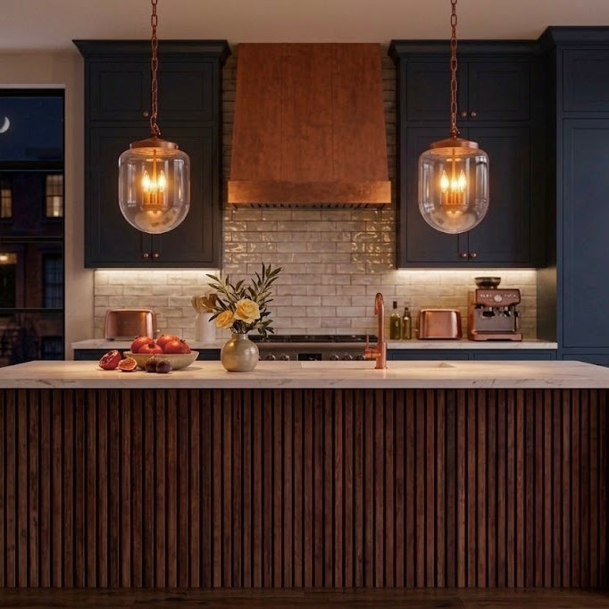3-Light Globe Pendant Lamp – Coarse Gold Metal Frame & Clear Glass Shades | Hardwired Ceiling Light