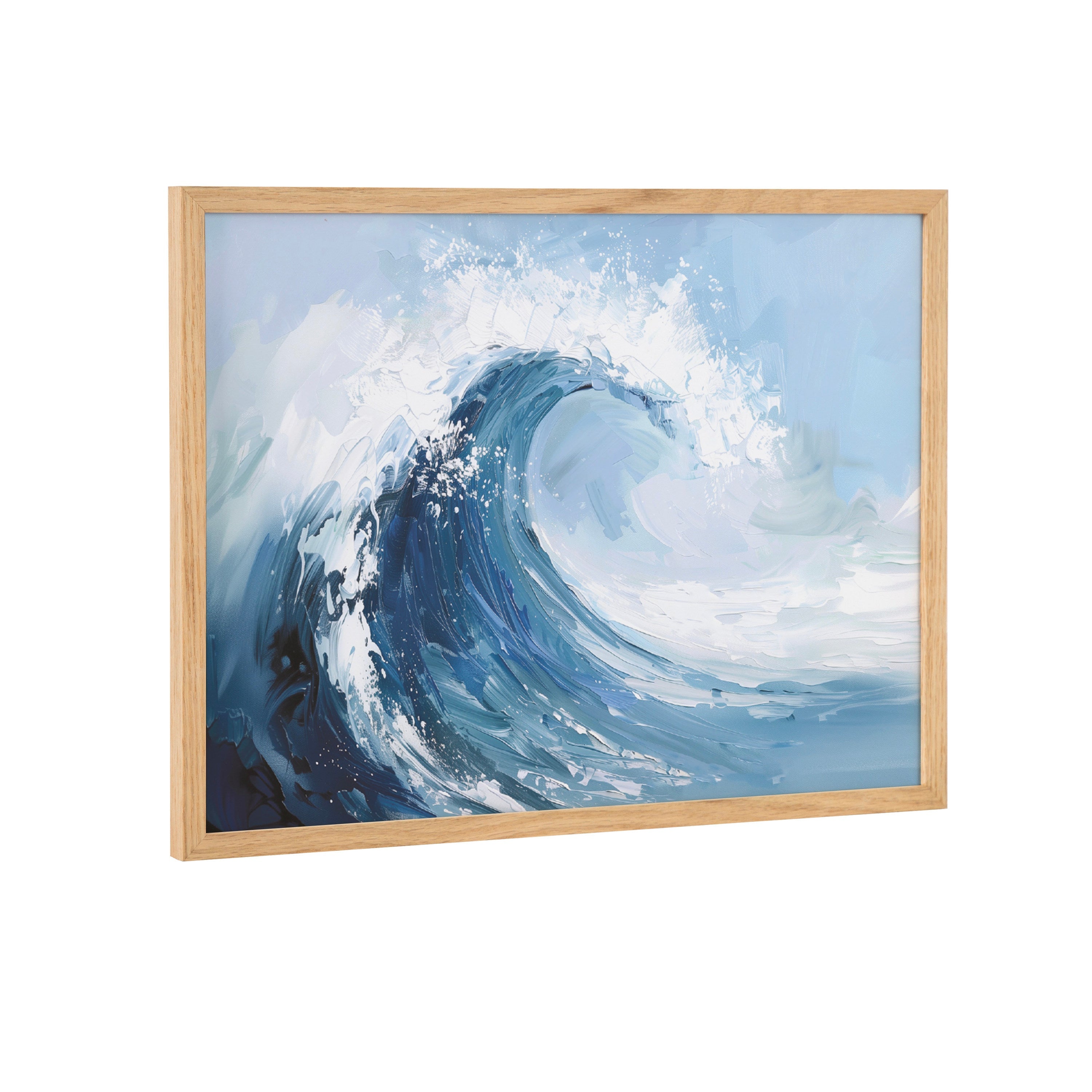 Gallery Abstract Painterly Coastal Ocean Wave Print by The Creative Bunch Studio