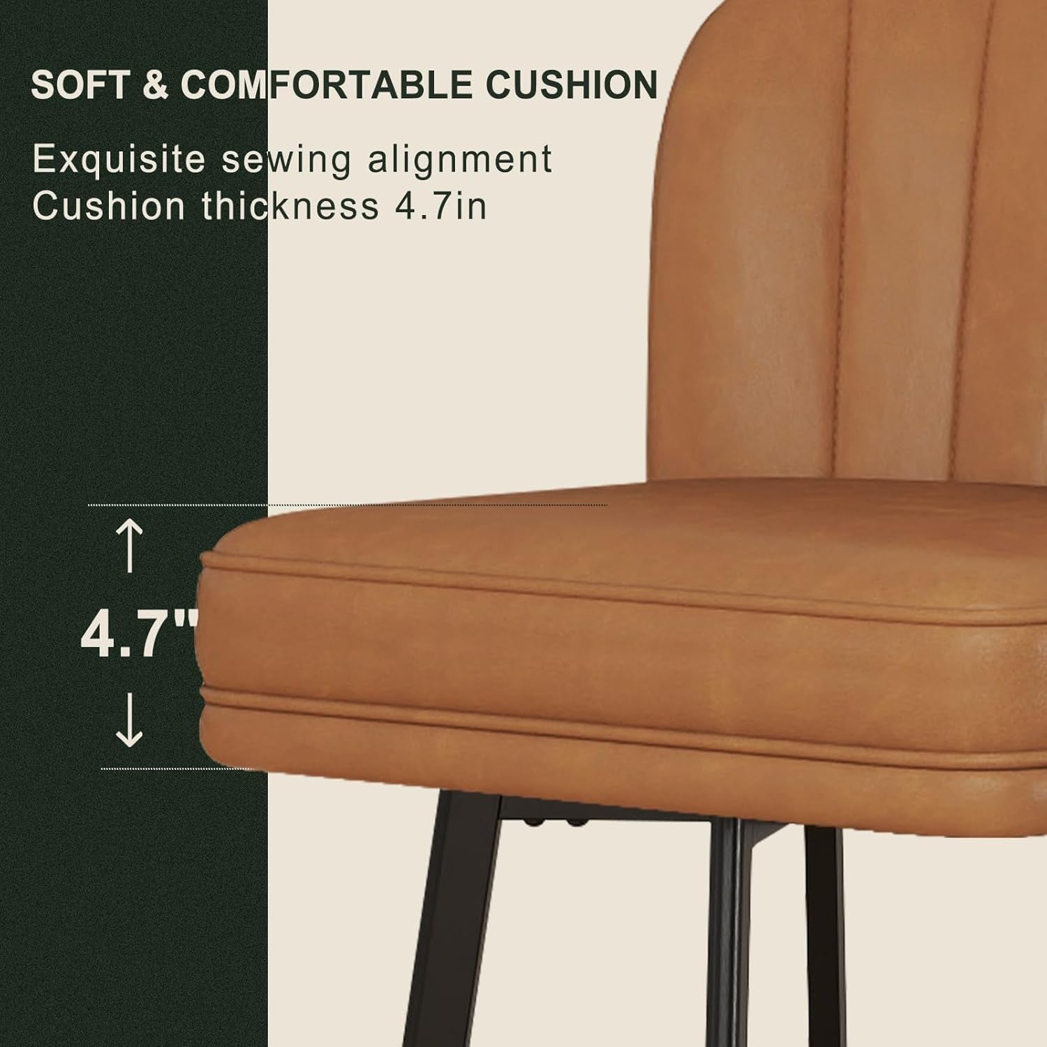 Modern Swivel Counter Height Bar Stools Set of Two