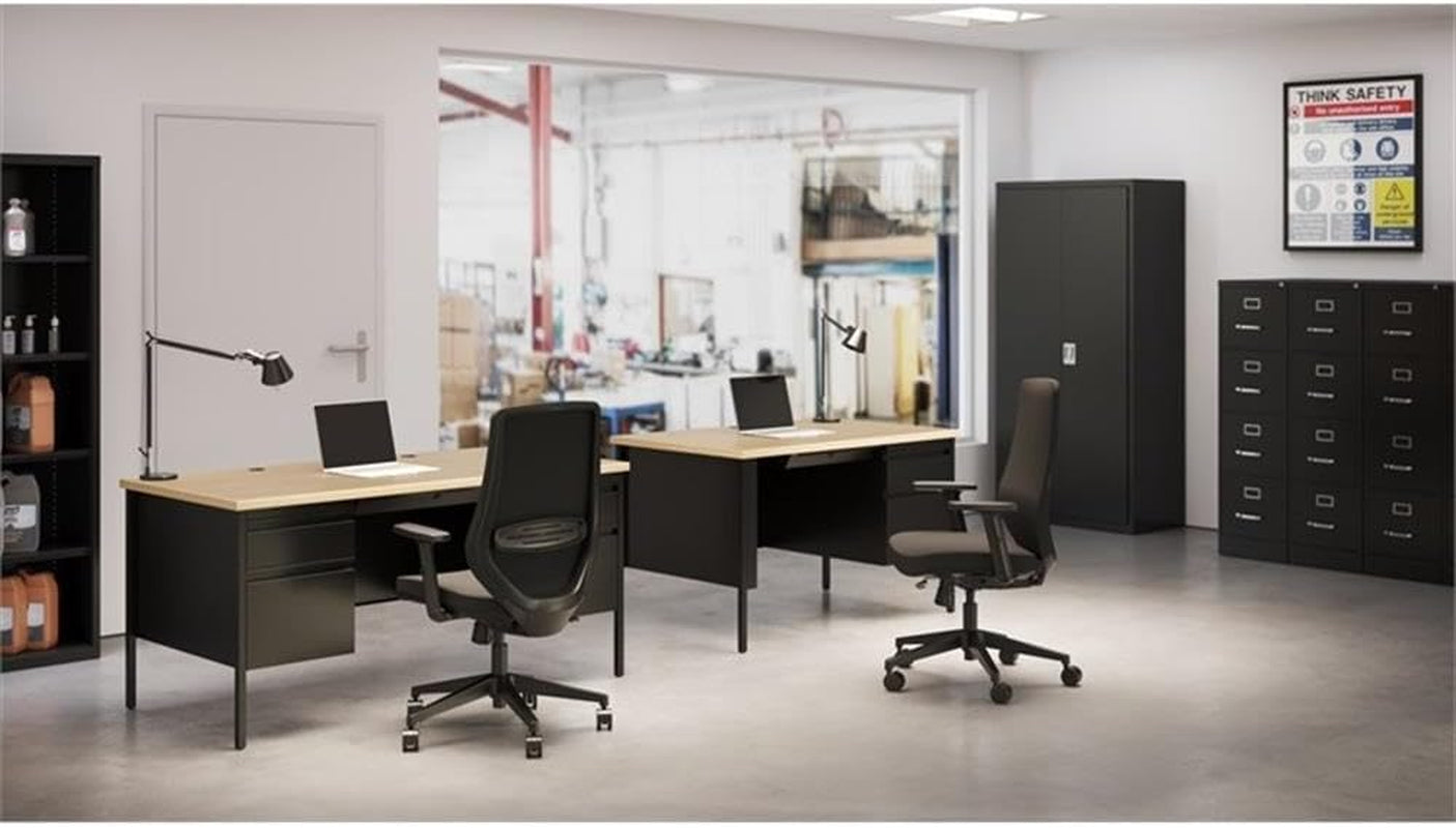 Hirsh 25 Deep 4 Drawer Vertical File Cabinet Black