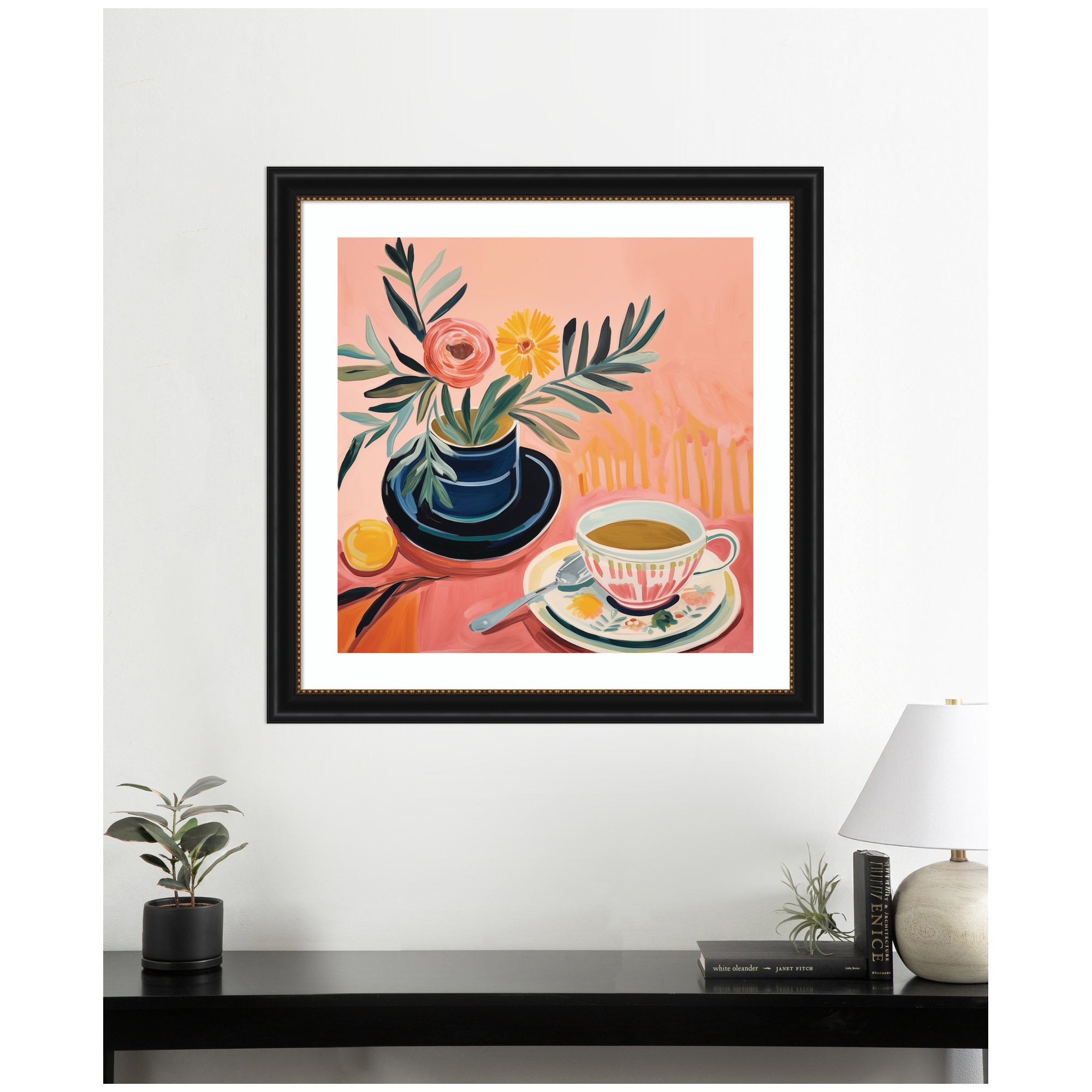 Framed Art Cozy Coffee by The Creative Bunch Studio