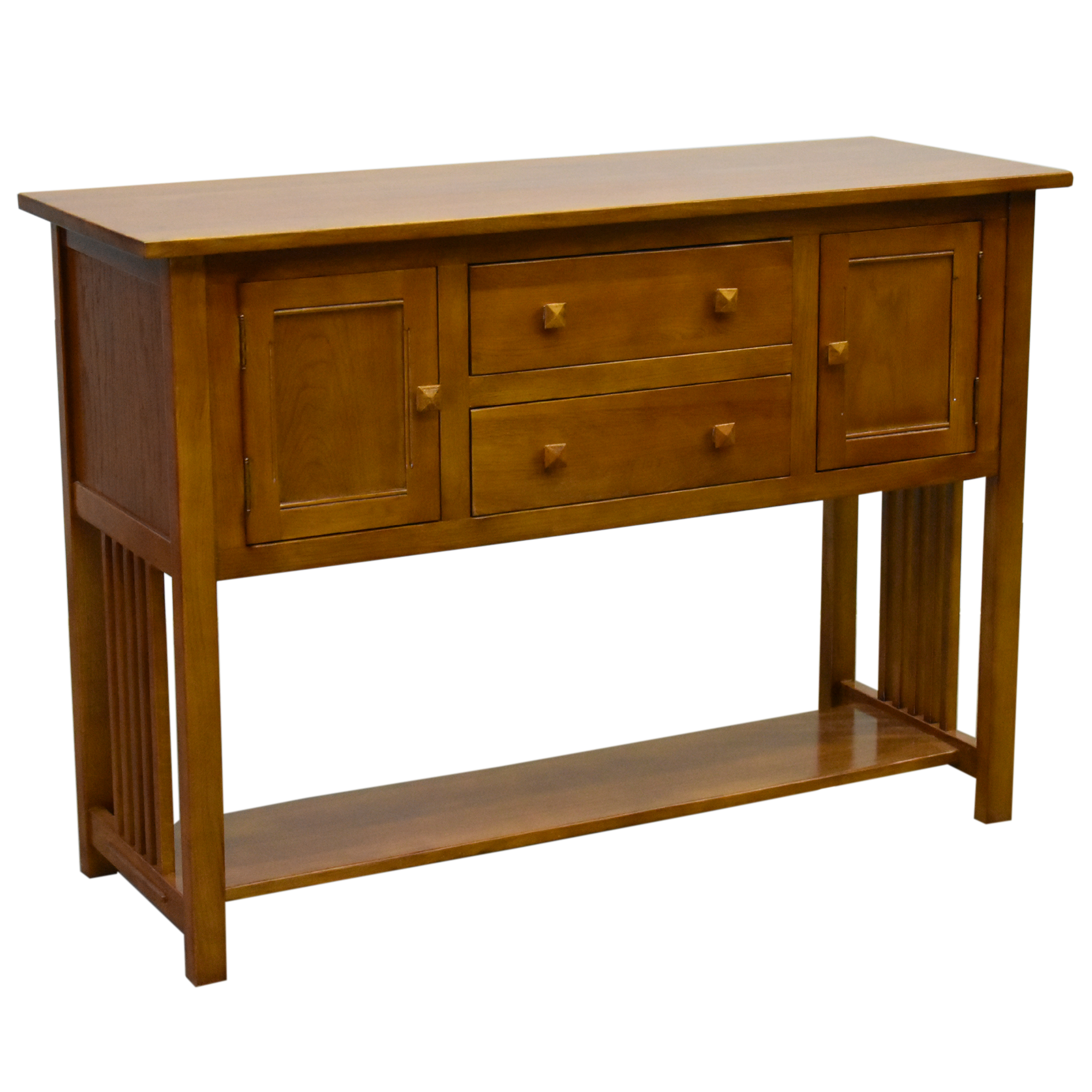 Mission 2 Door, 2 Drawer Console Table - Michael's Cherry - 52"