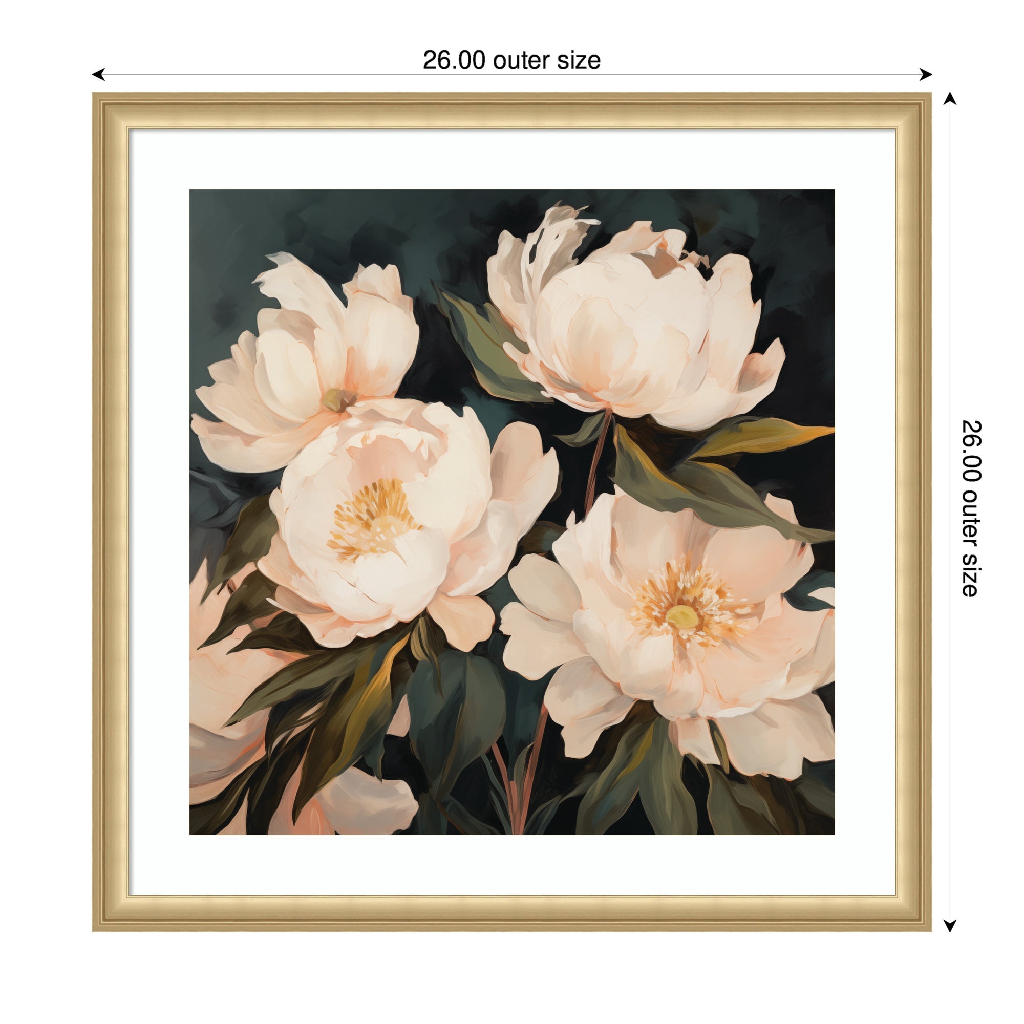 Framed Art Beautiful Painterly Floral Bouquets 2 by The Creative Bunch Studio