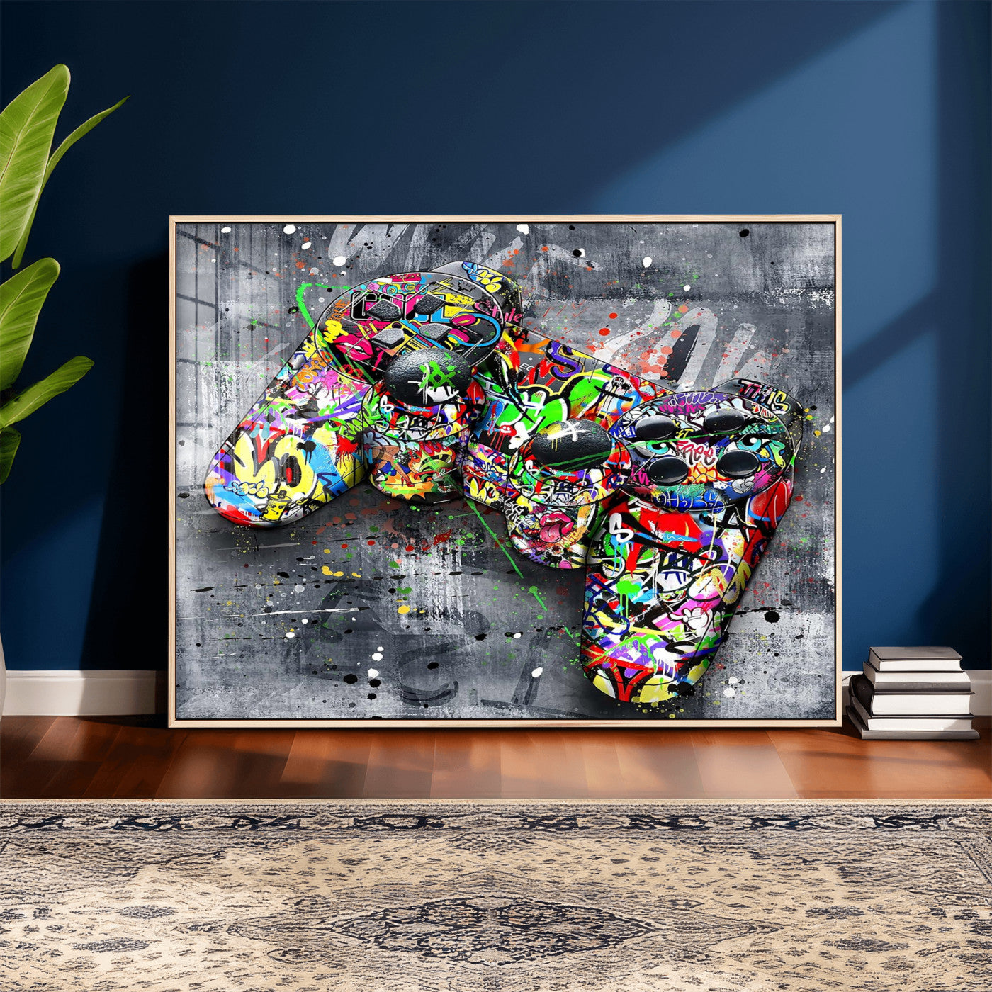 Graffiti Gaming Canvas Wall Art For Bedroom - Gaming Wall
