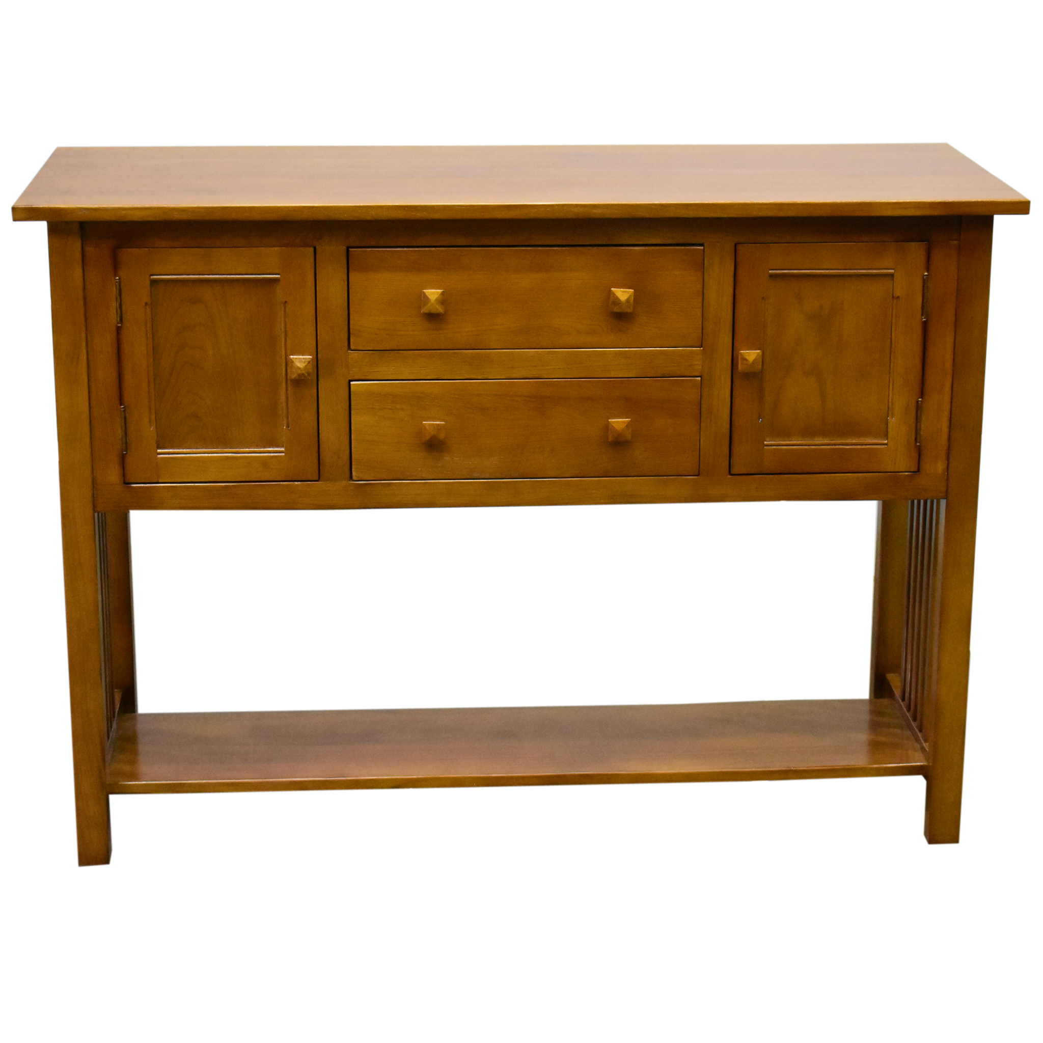 Mission 2 Door, 2 Drawer Console Table - Michael's Cherry - 52"