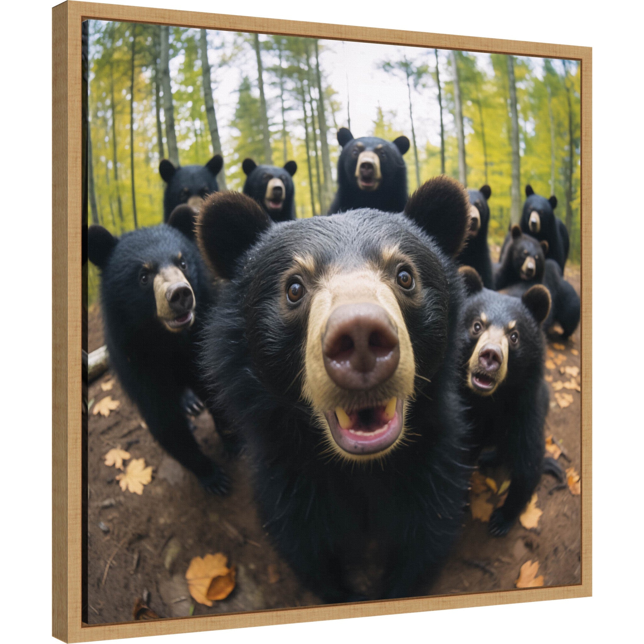 Funny Black Bear Selfie by The Creative Bunch Studio